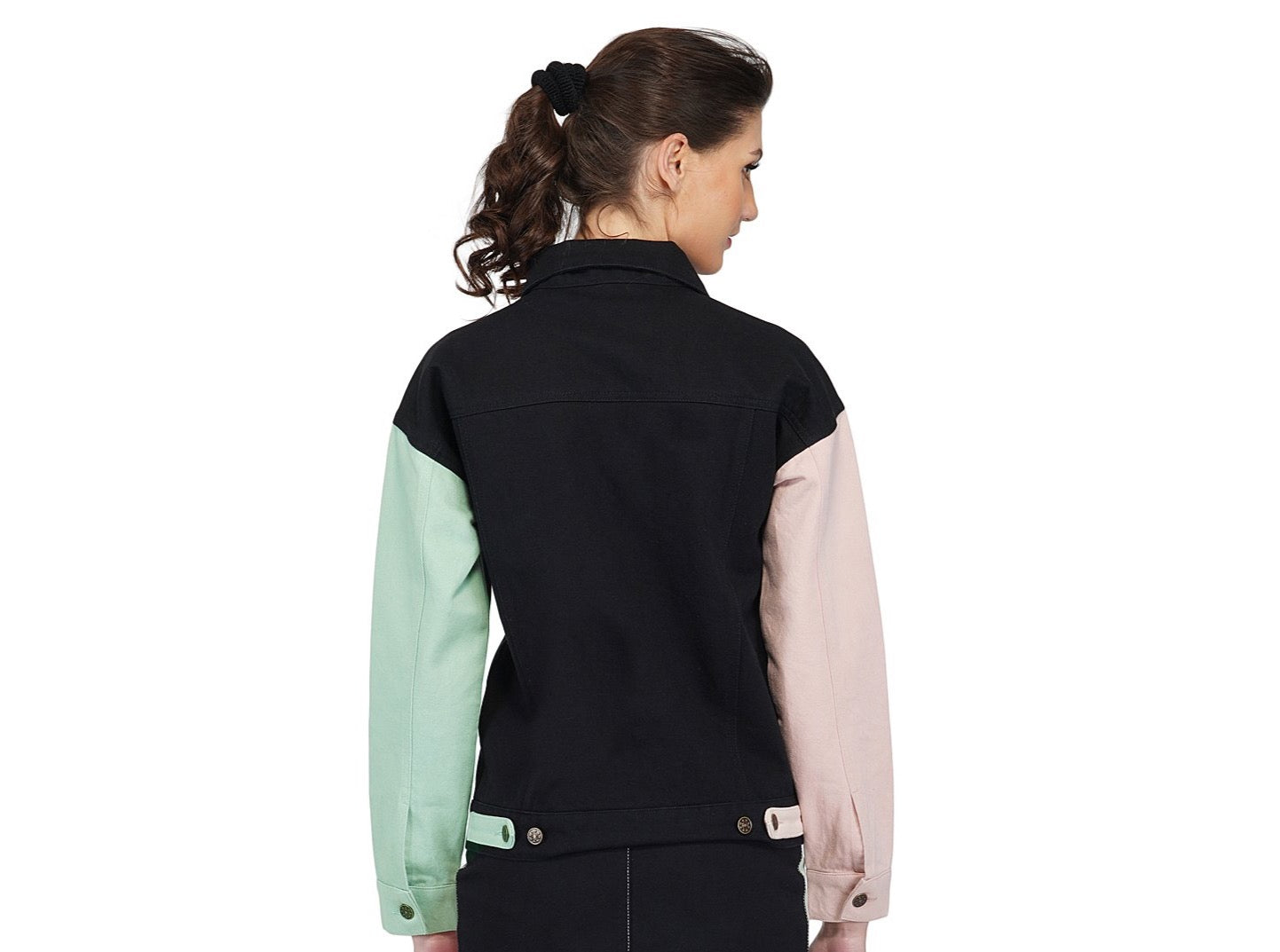 SLAY. Women's Colorblock Denim Jacket-clothing-to-slay.myshopify.com-Jacket