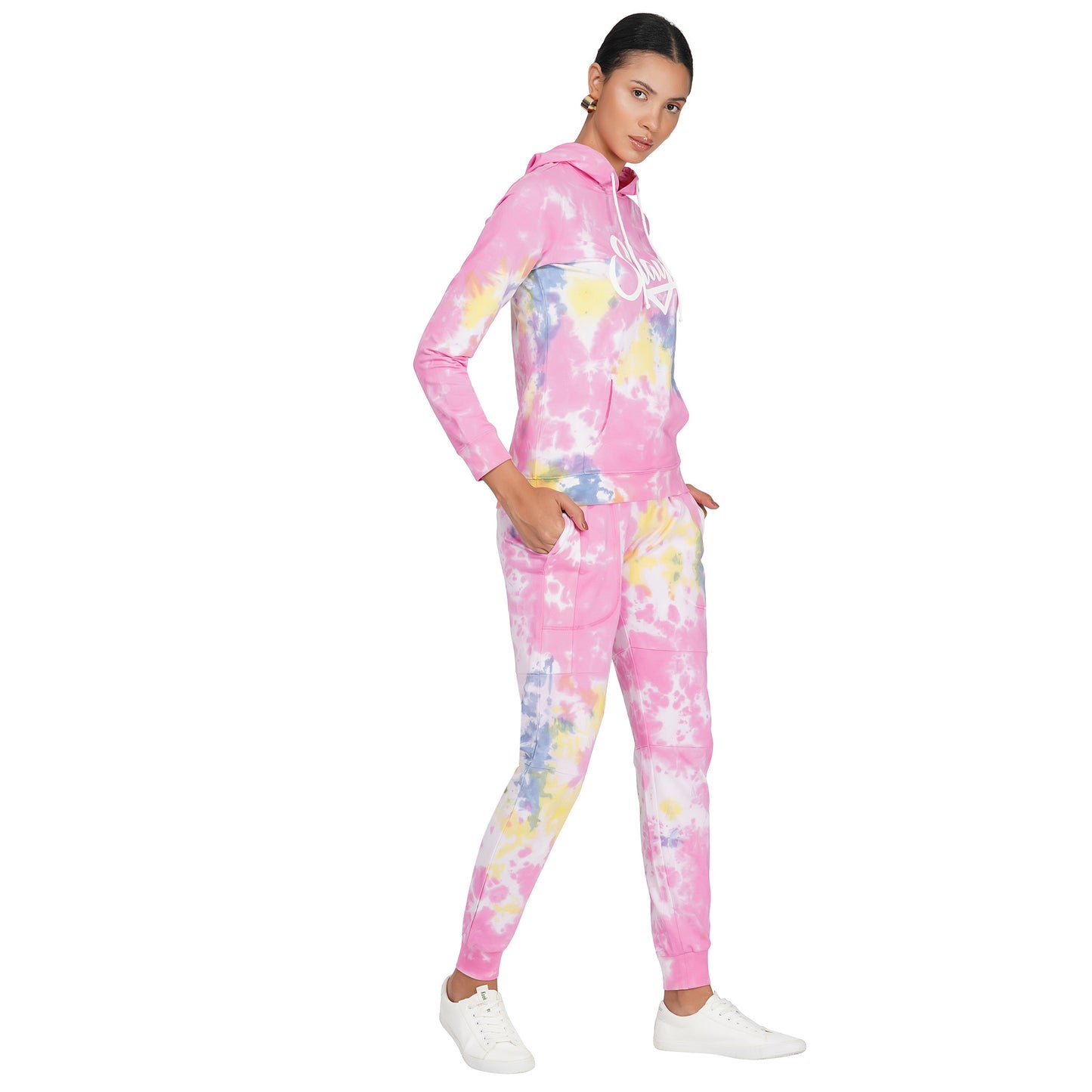 SLAY. Women's Pink Tie Dye Joggers-clothing-to-slay.myshopify.com-Tracksuit