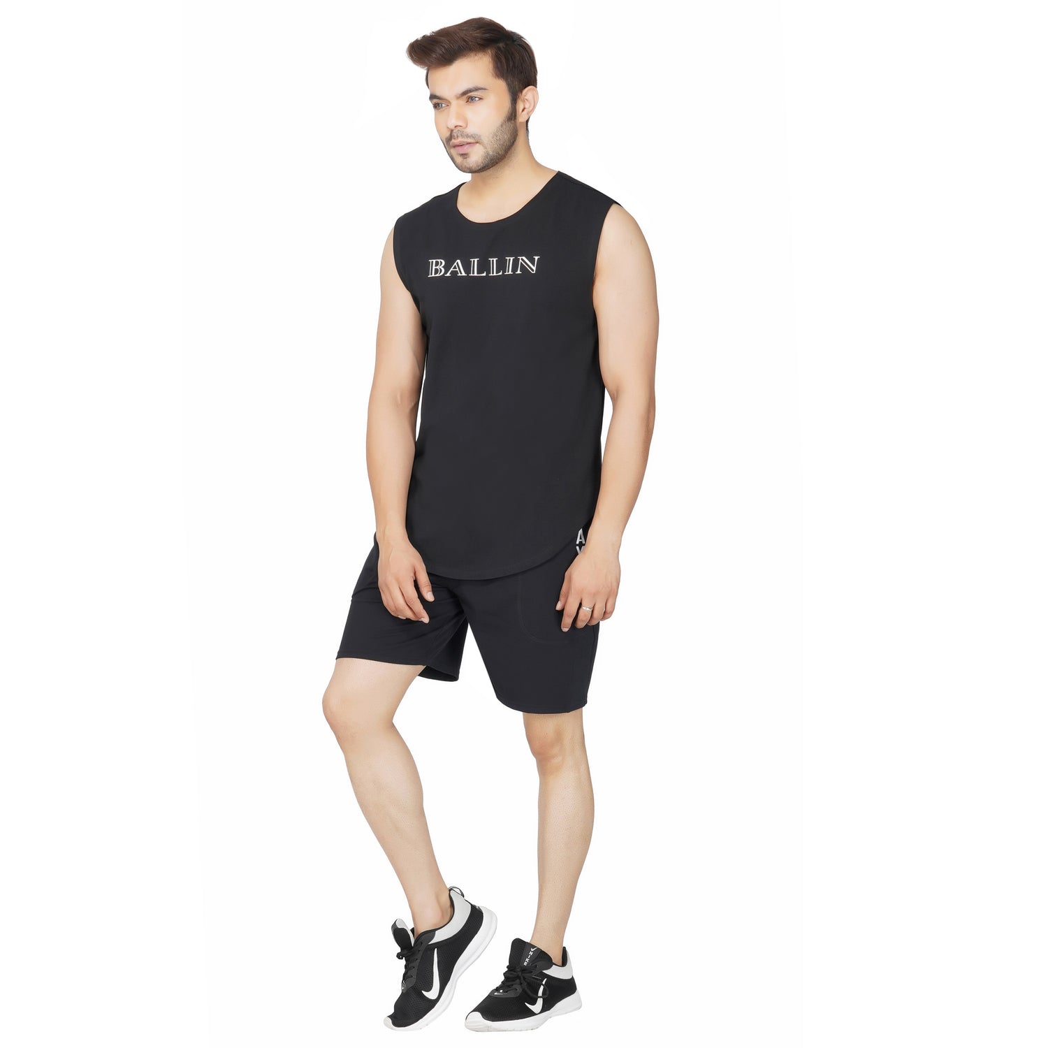SLAY. Men's BALLIN' Edition Printed Sleeveless Dropcut T-shirt-clothing-to-slay.myshopify.com-Sleeveless Dropcut T-shirt