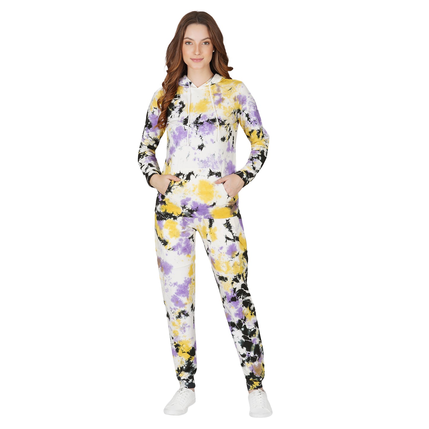 SLAY. Sport Women's Tie Dye Hoodie & Joggers Co ord Set-clothing-to-slay.myshopify.com-Tracksuit