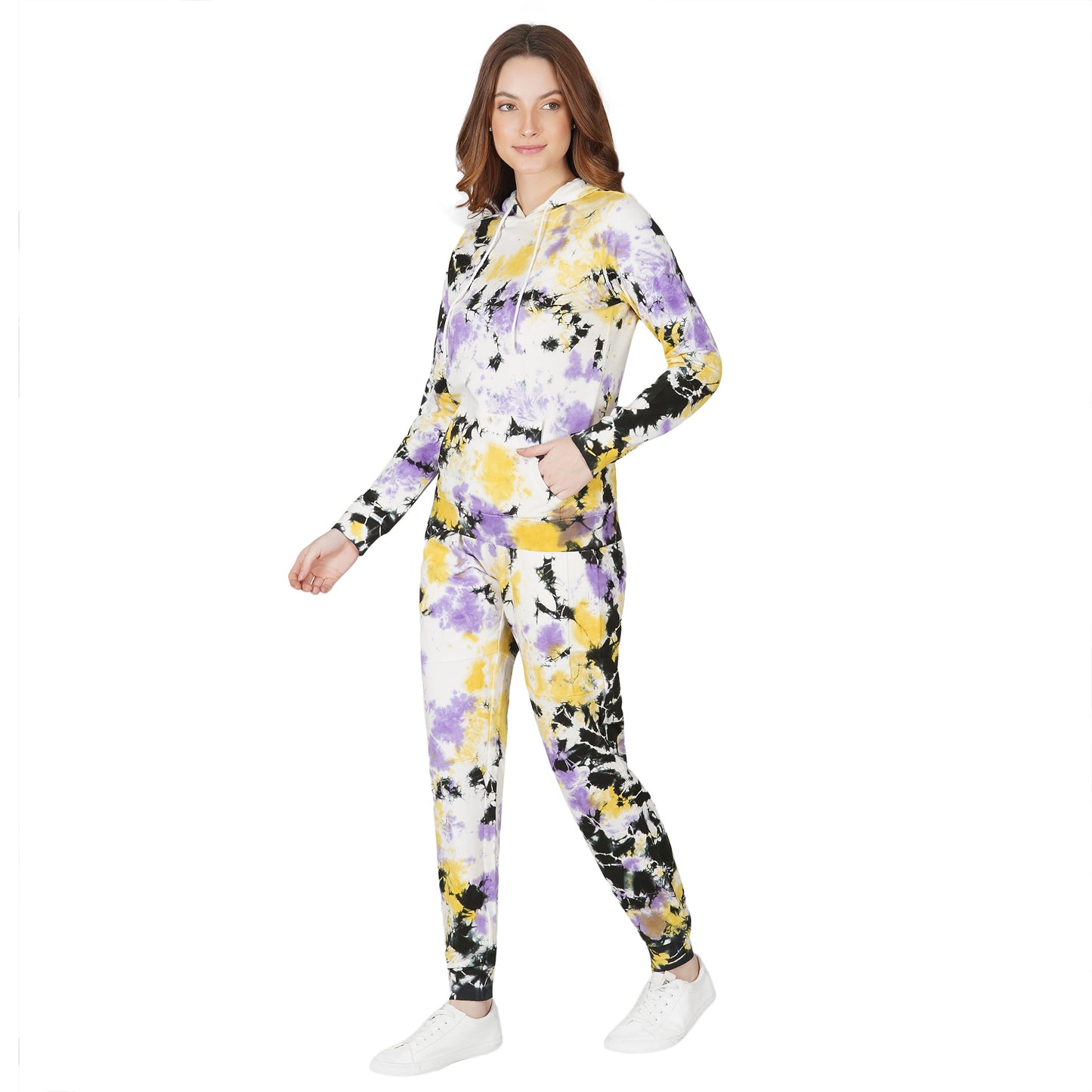 SLAY. Sport Women's Tie Dye Hoodie & Joggers Co ord Set-clothing-to-slay.myshopify.com-Tracksuit