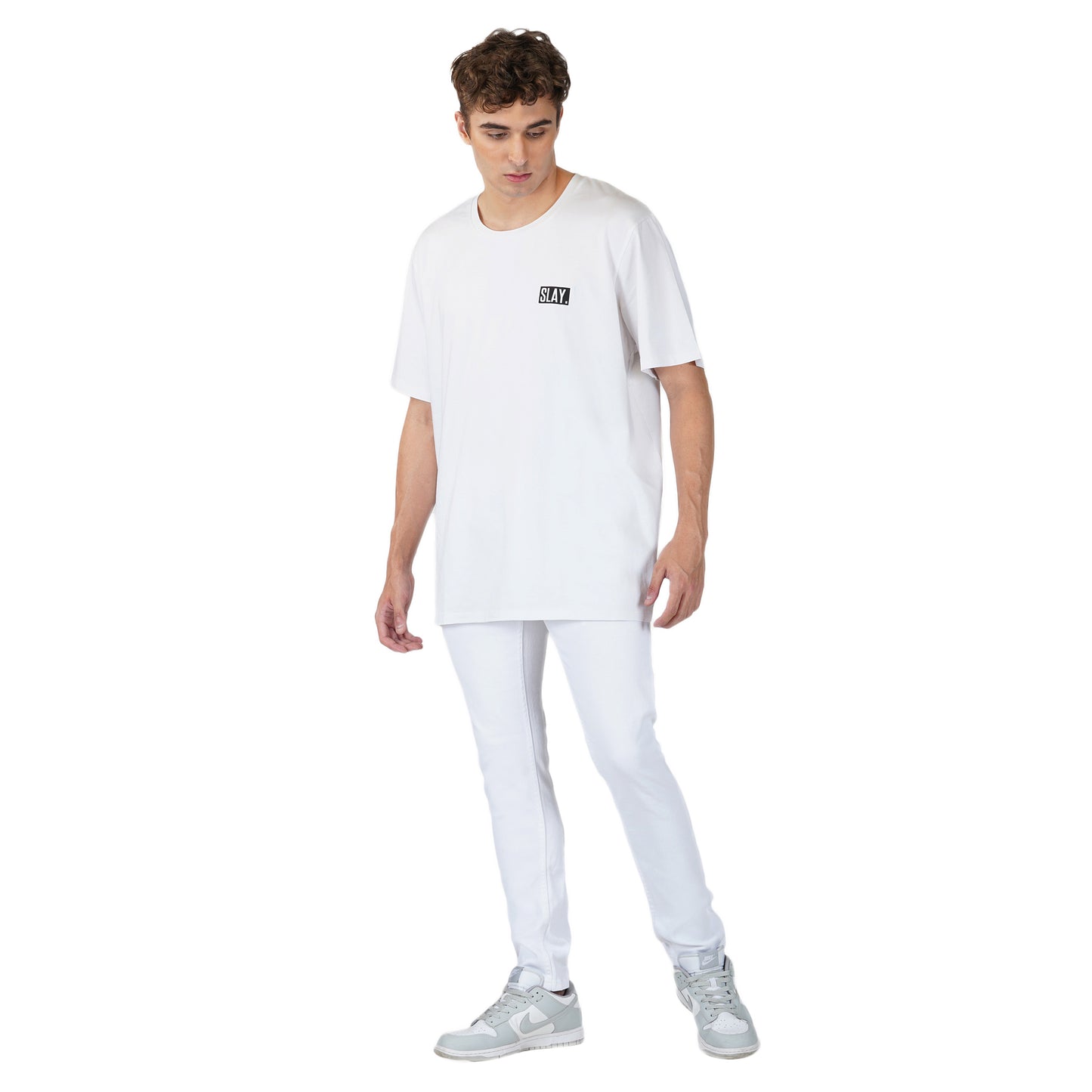 SLAY. Men's Have a Nice Day Oversized Drop Shoulder T shirt