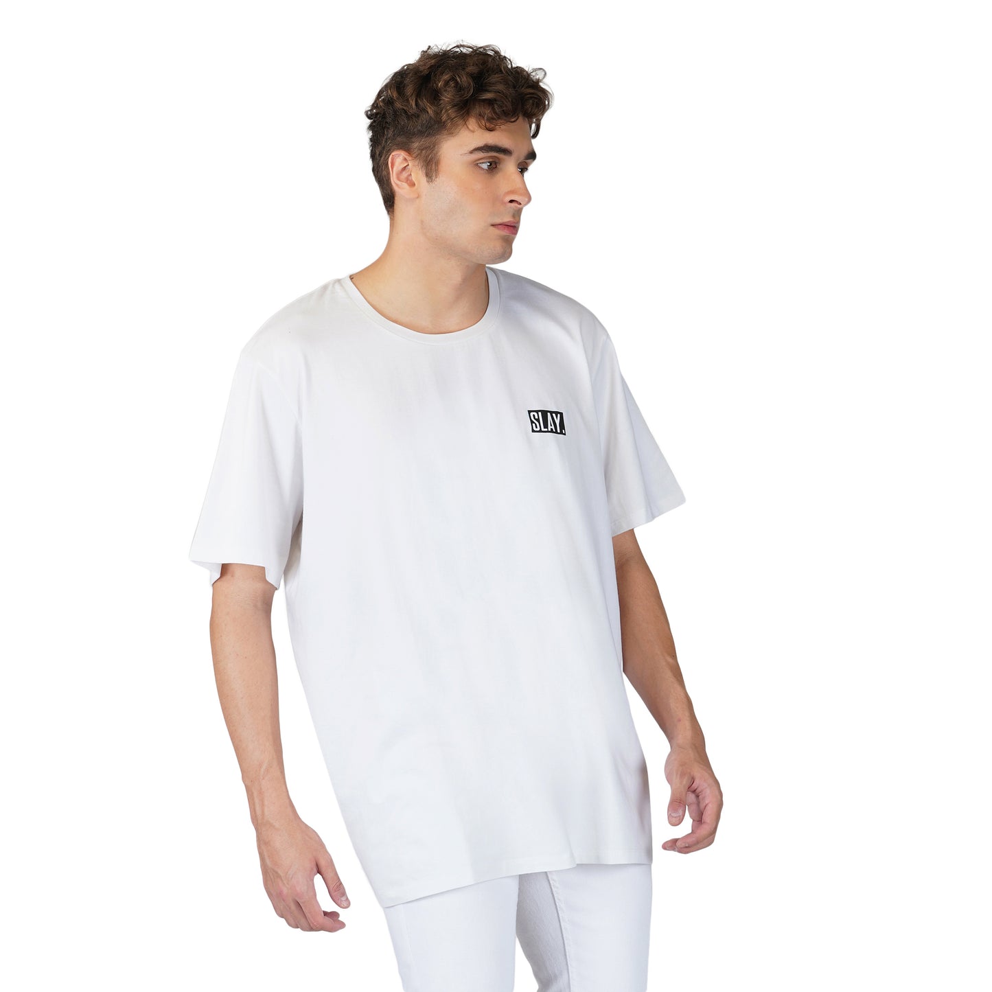 SLAY. Men's Have a Nice Day Oversized Drop Shoulder T shirt