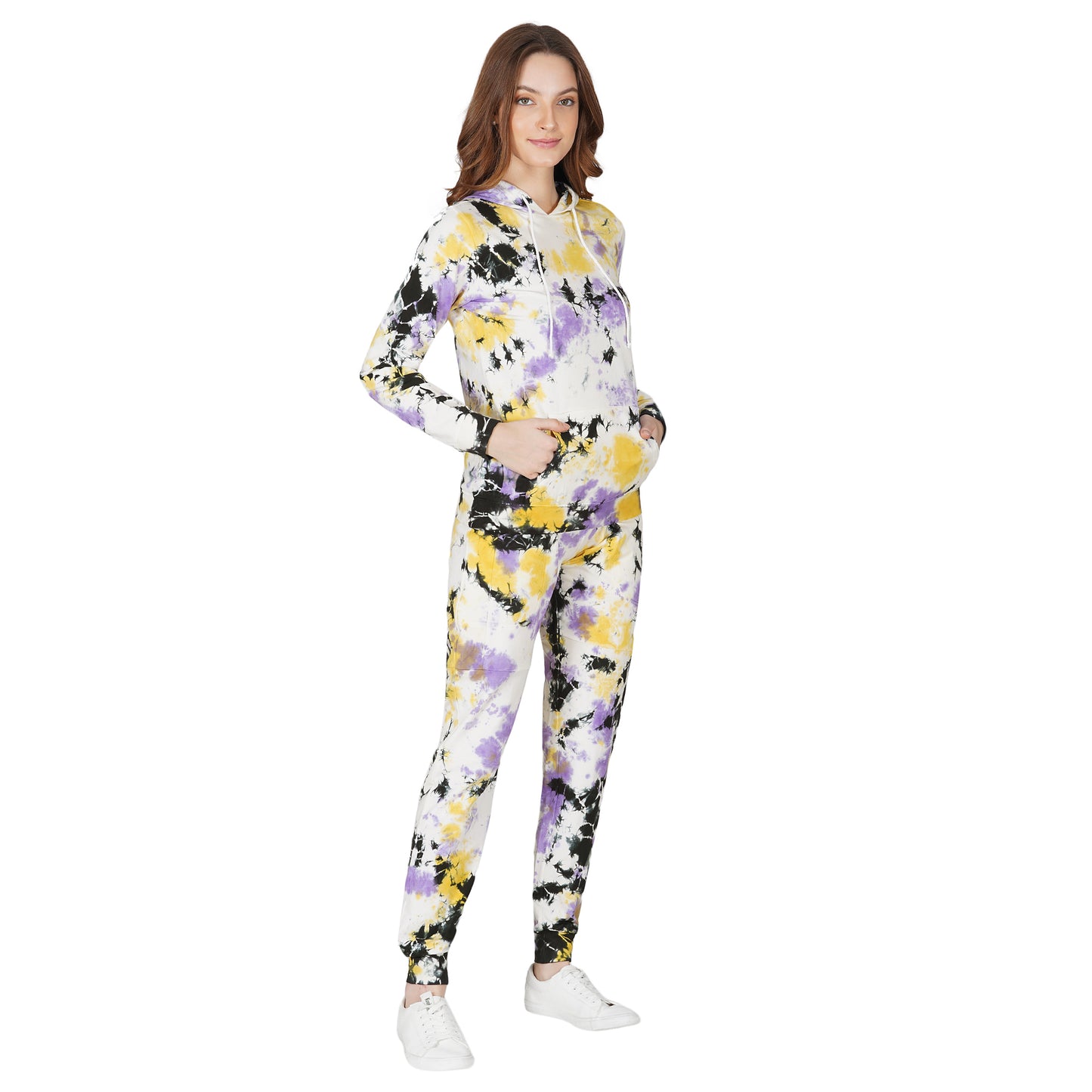 SLAY. Sport Women's Tie Dye Hoodie & Joggers Co ord Set-clothing-to-slay.myshopify.com-Tracksuit
