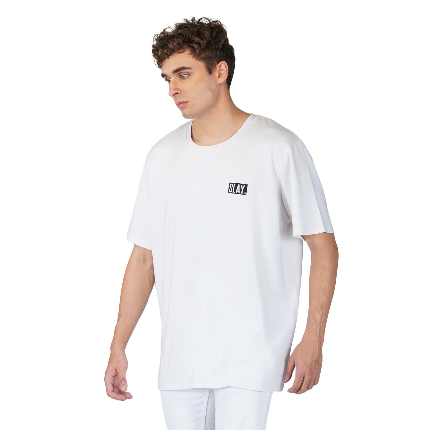SLAY. Men's Have a Nice Day Oversized Drop Shoulder T shirt