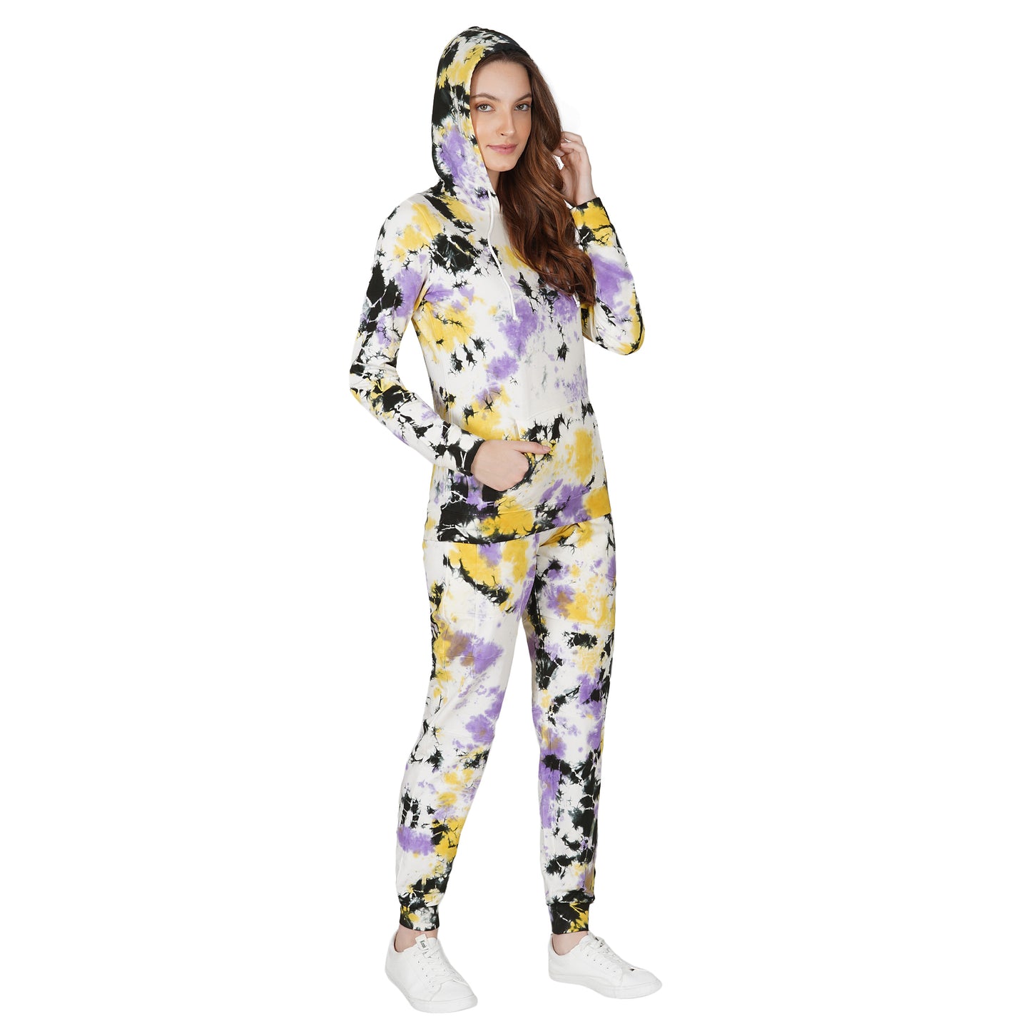 SLAY. Sport Women's Tie Dye Hoodie & Joggers Co ord Set-clothing-to-slay.myshopify.com-Tracksuit