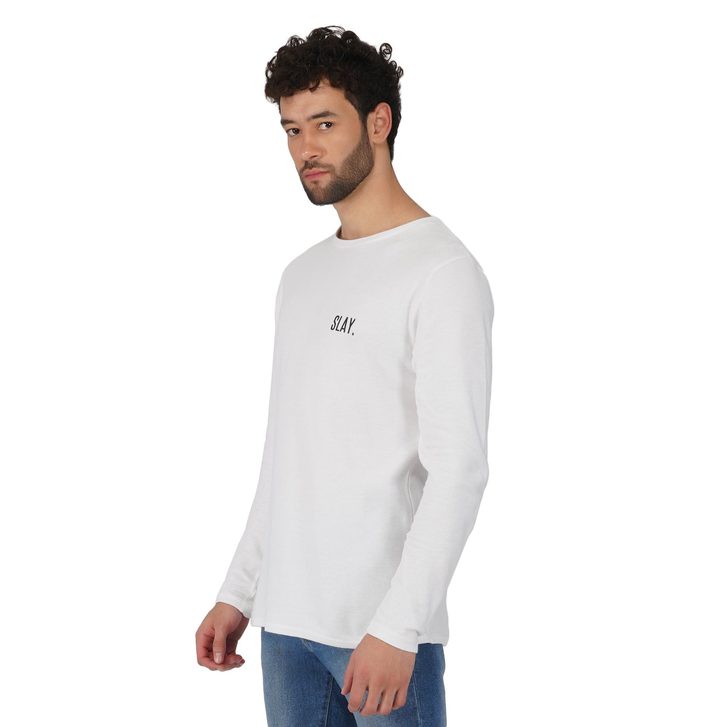 SLAY. Men's Pique Fabric Full Sleeves T-shirt-clothing-to-slay.myshopify.com-T-shirt