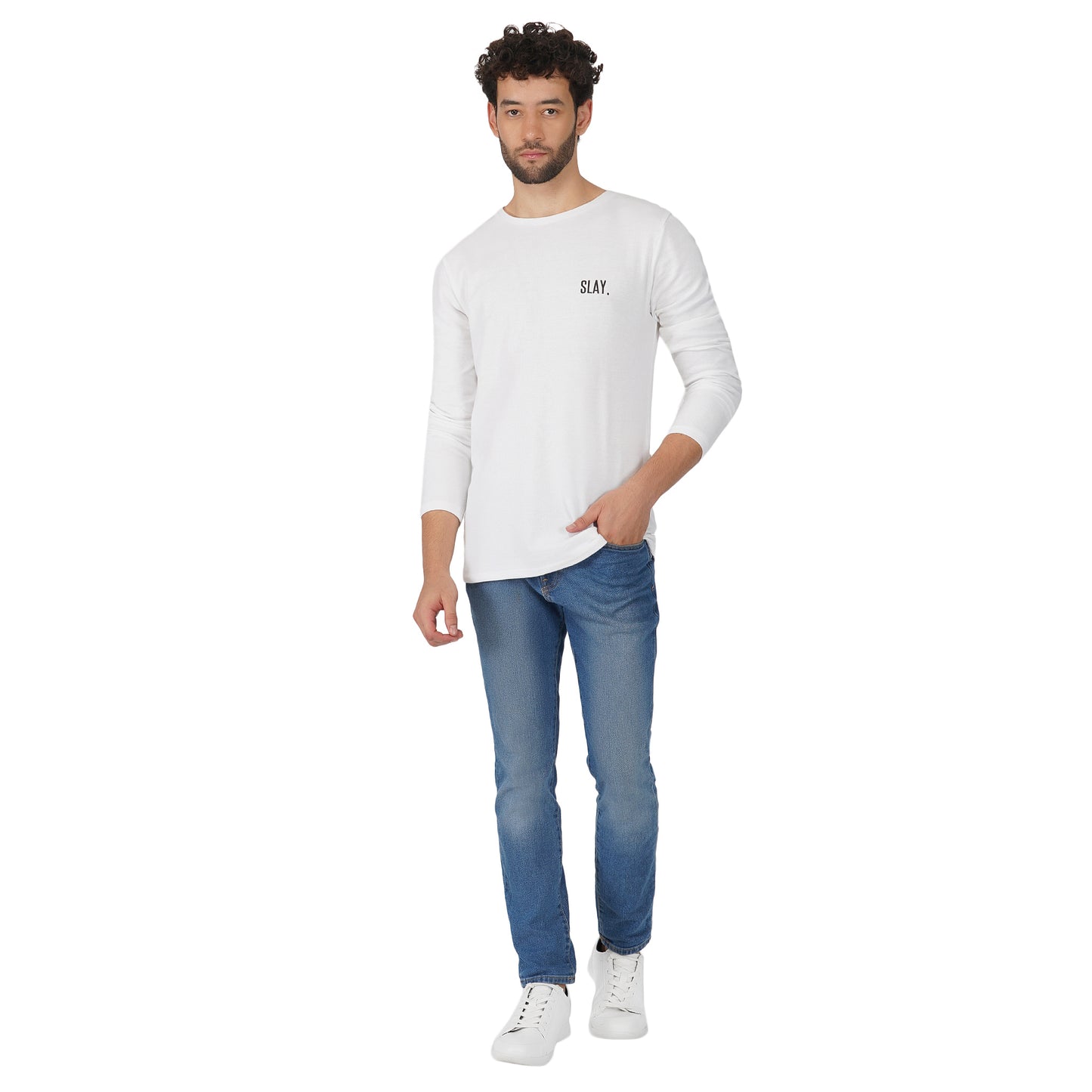 SLAY. Men's Pique Fabric Full Sleeves T-shirt-clothing-to-slay.myshopify.com-T-shirt