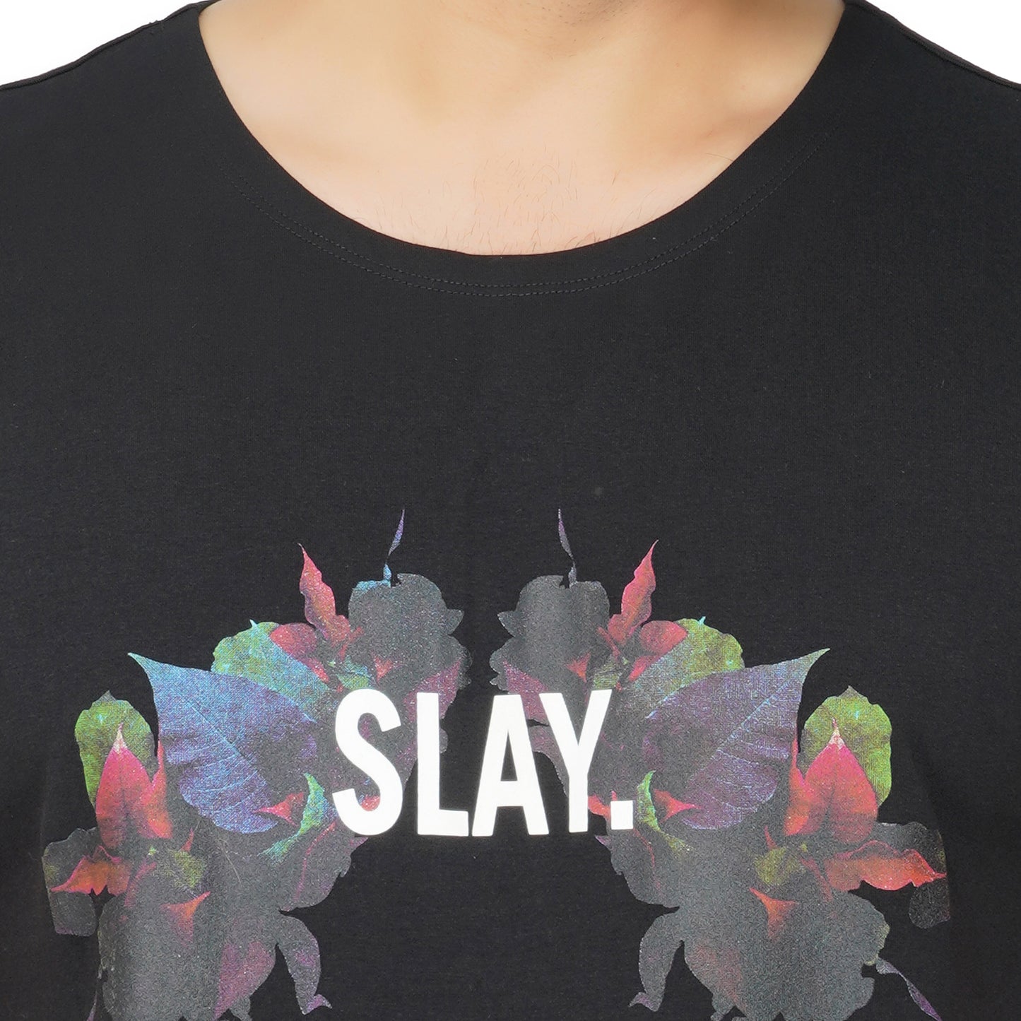 SLAY. Men's Black Printed Sleeveless Dropcut T-shirt-clothing-to-slay.myshopify.com-Sleeveless Dropcut T-shirt