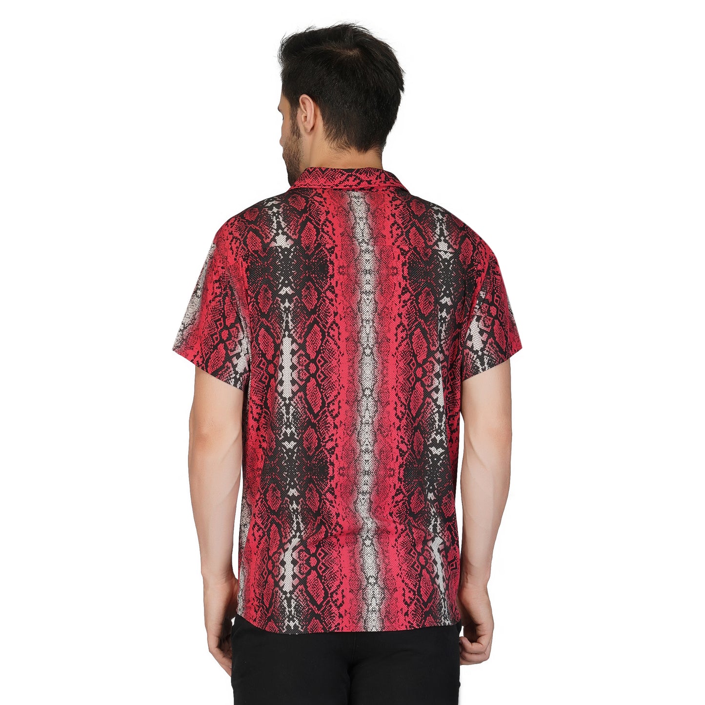 SLAY. Men's Animal Tie-Dye Snake Print Designer Shirt