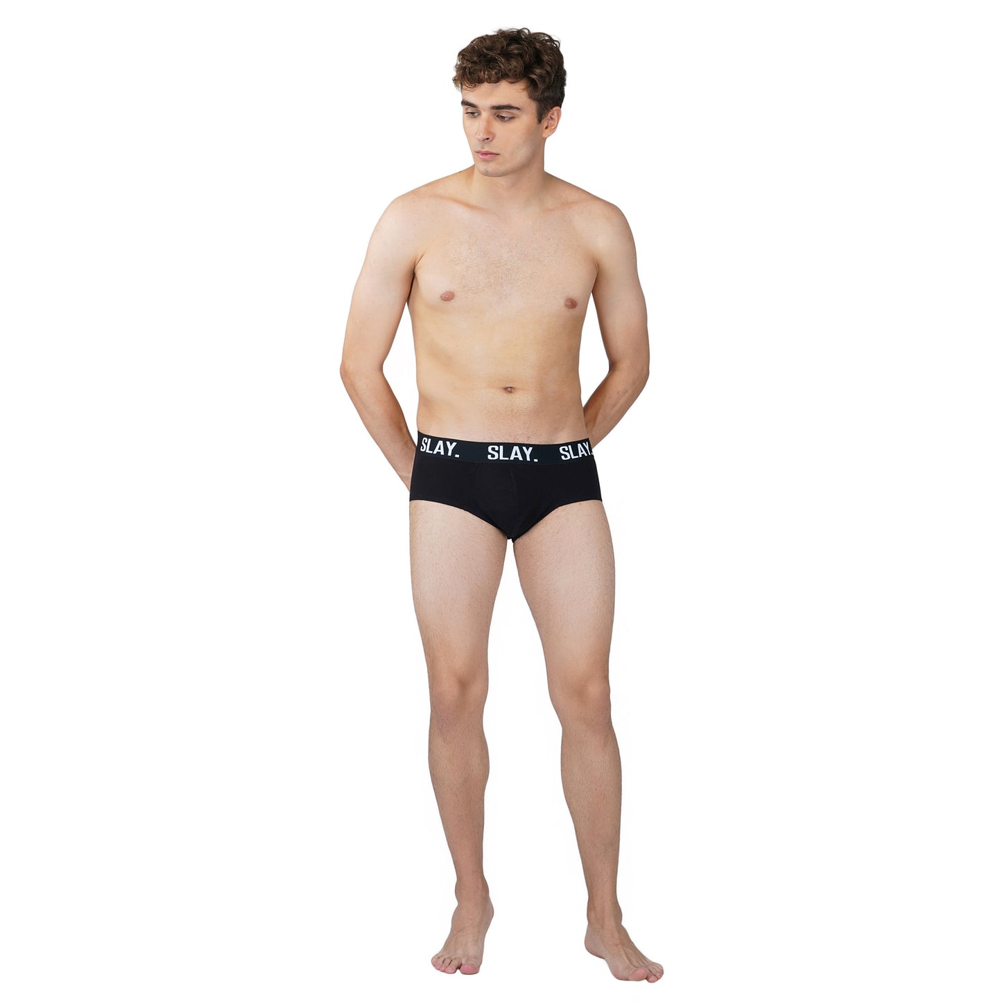 SLAY. Men's Black Underwear Cotton Briefs