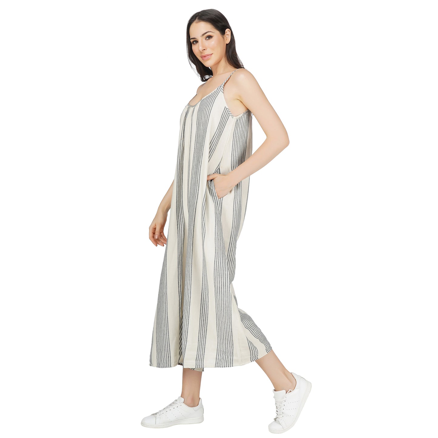 SLAY. Women's Yarn Dyed Striped Jumpsuit-clothing-to-slay.myshopify.com-Jumpsuit