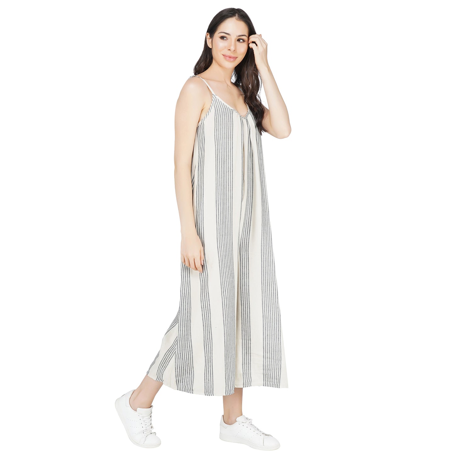 SLAY. Women's Yarn Dyed Striped Jumpsuit-clothing-to-slay.myshopify.com-Jumpsuit