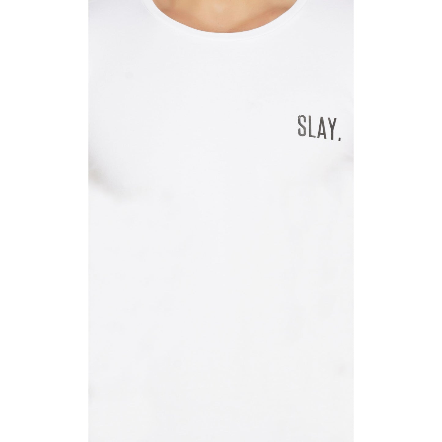 SLAY. Men's Basic Plain White T shirt-clothing-to-slay.myshopify.com-T-Shirt
