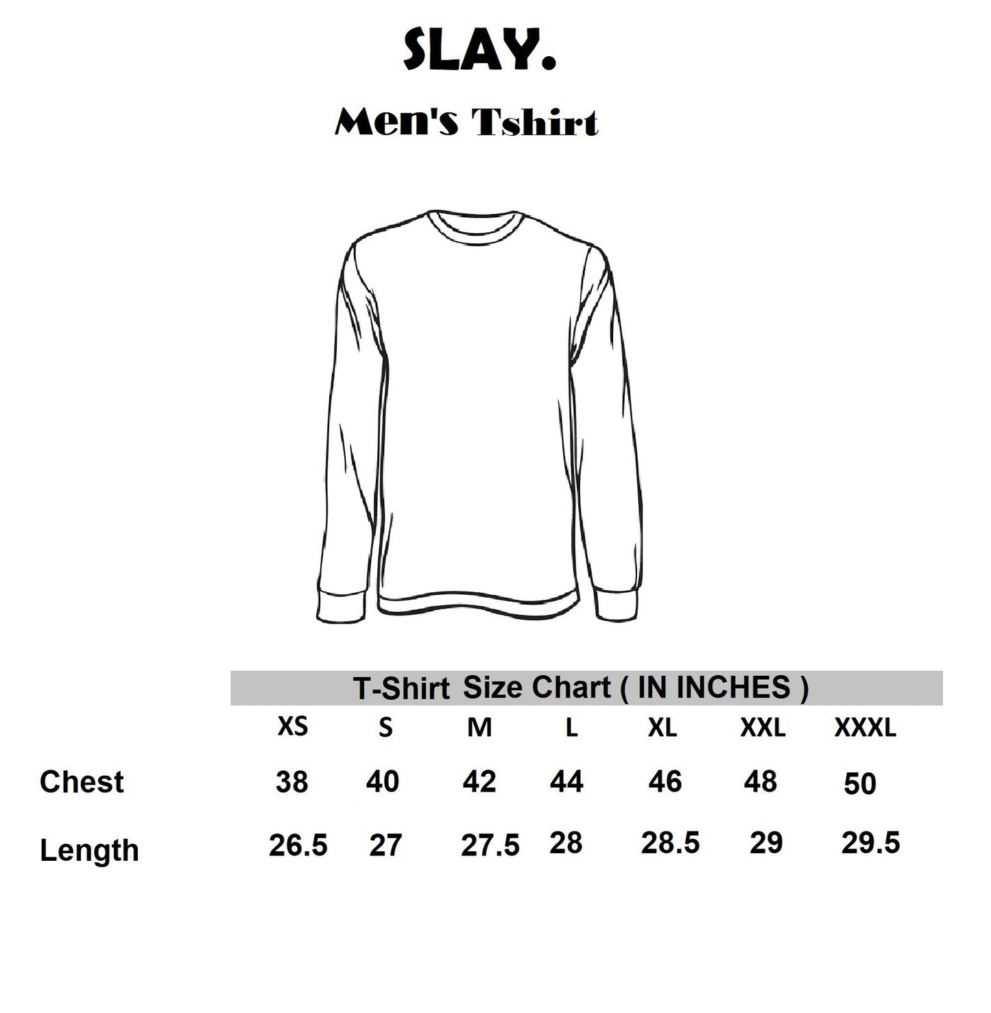 SLAY. Men's Classic Printed Full Sleeves T-Shirt-clothing-to-slay.myshopify.com-T-shirt