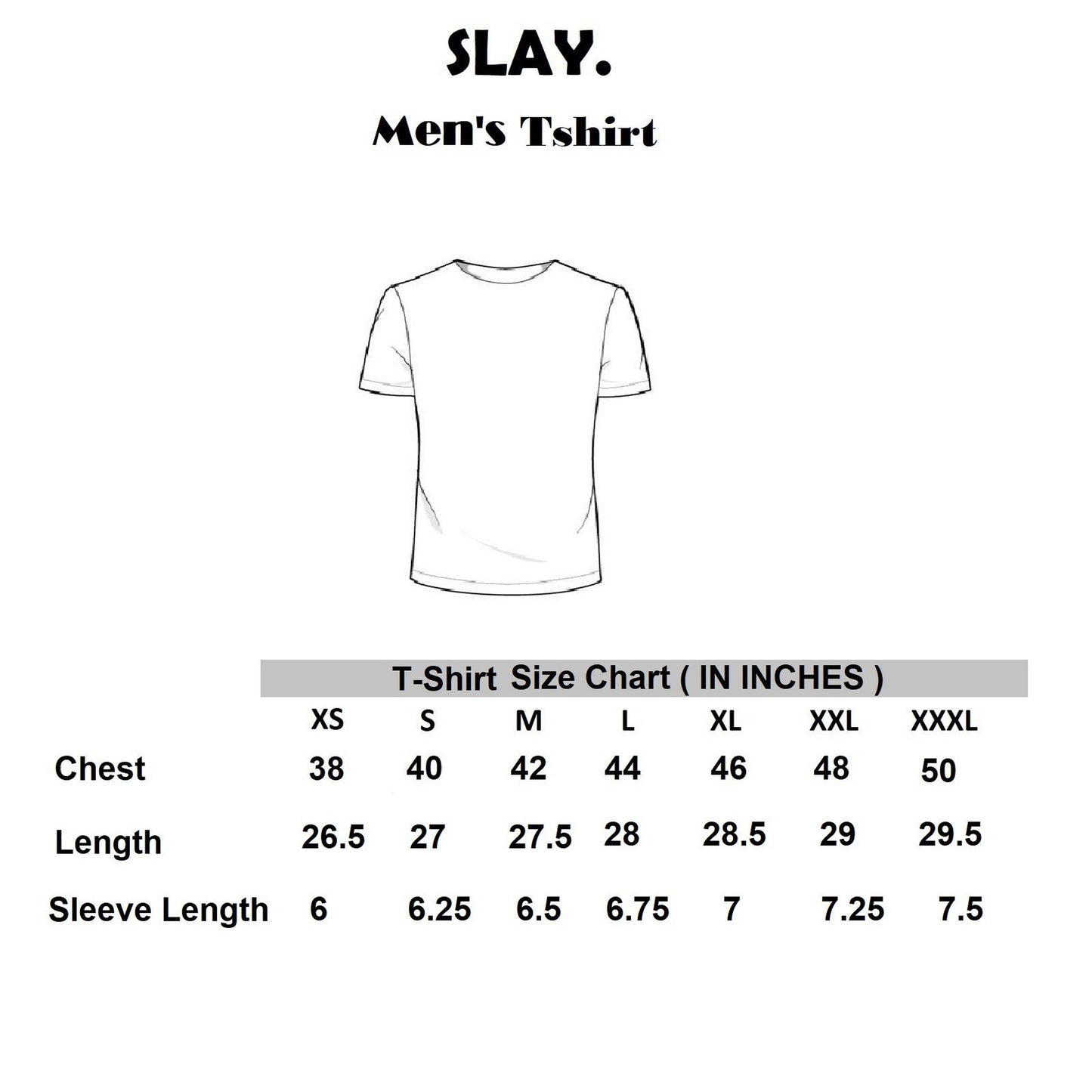 SLAY. Men's Basic Plain White T shirt-clothing-to-slay.myshopify.com-T-Shirt