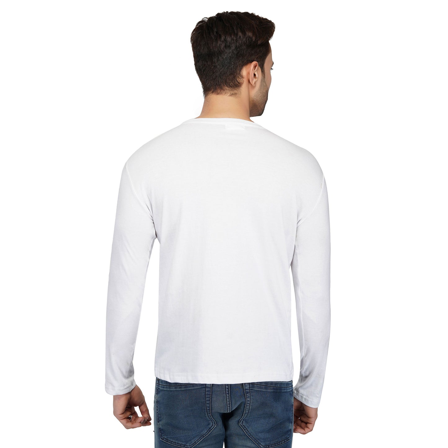 SLAY. Men's Basic Solid Cotton Lycra Full Sleeves T-Shirt-clothing-to-slay.myshopify.com-T-shirt