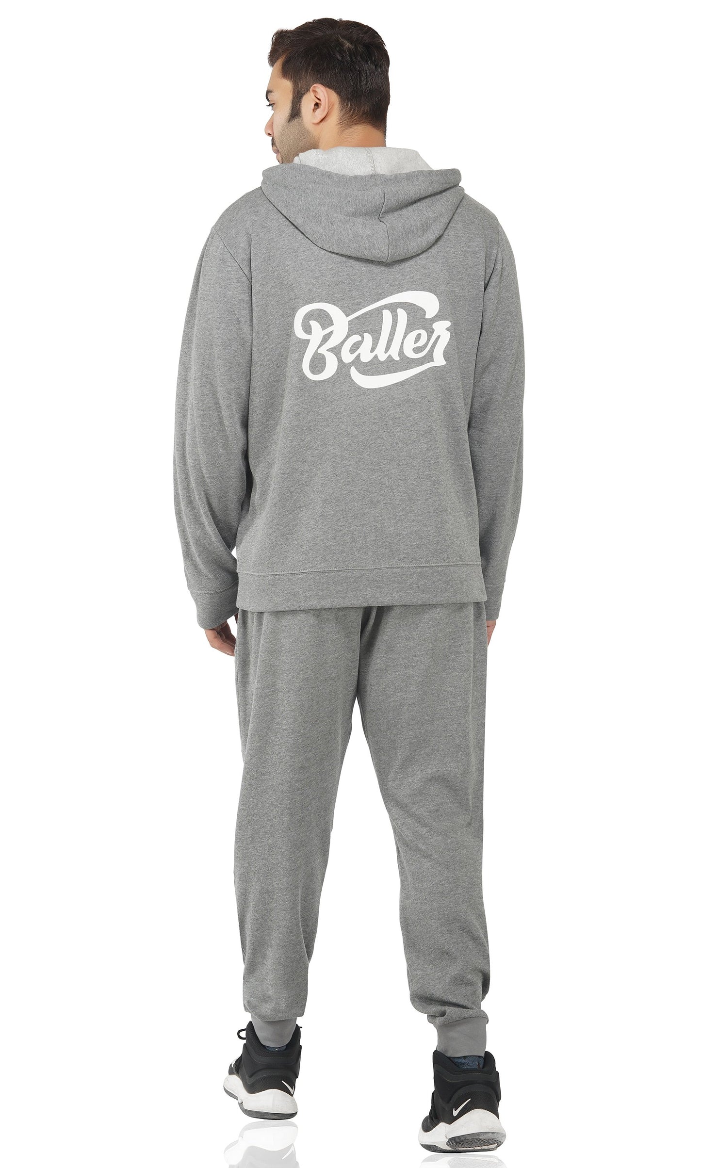 SLAY. Men's BALLER Edition Printed Men's Light Grey Jacket-clothing-to-slay.myshopify.com-Jacket