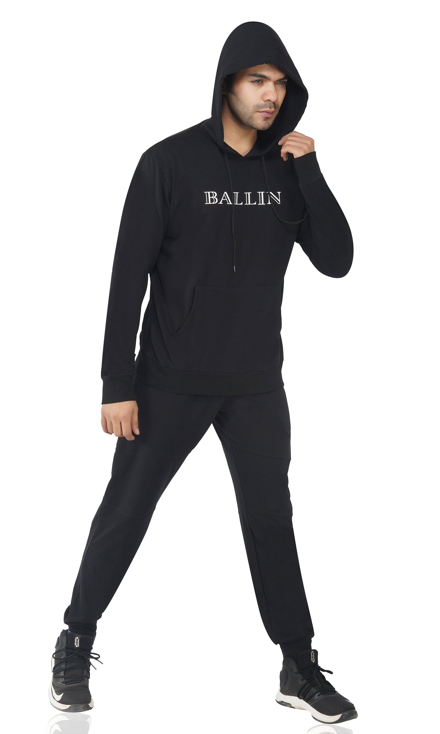 SLAY. Men's Printed BALLIN Edition Hoodie With Kangaroo Pocket-clothing-to-slay.myshopify.com-Hoodie