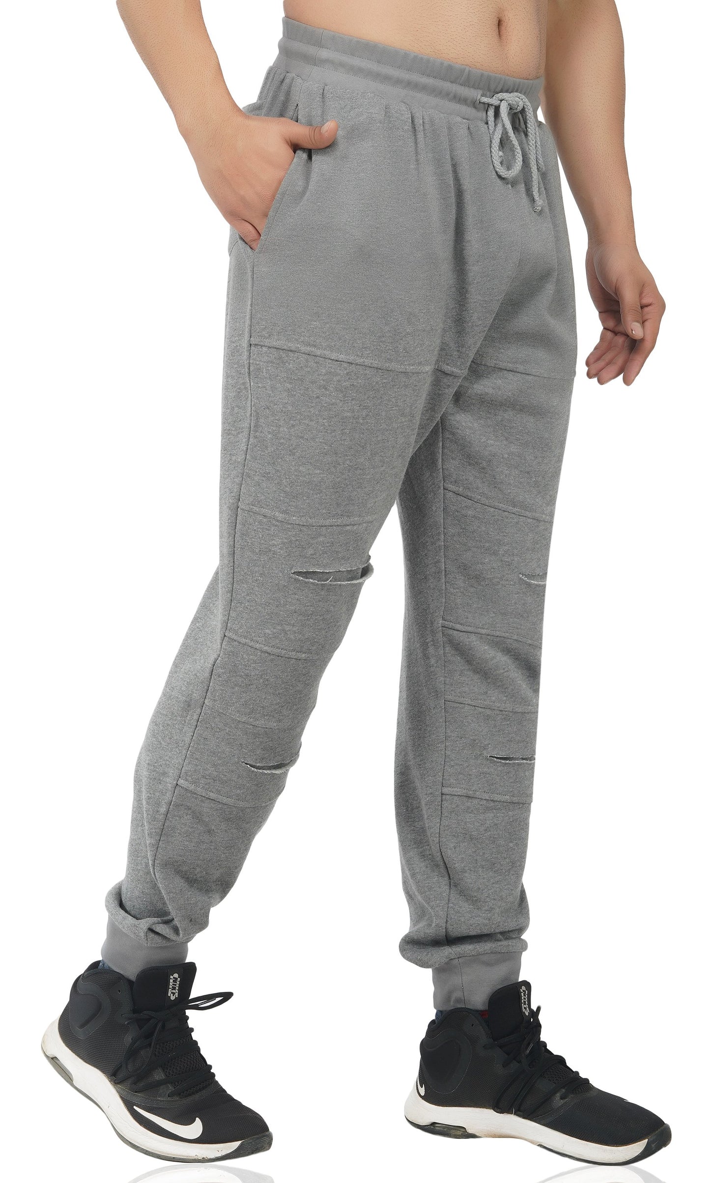 SLAY. Men's Light Grey Joggers-clothing-to-slay.myshopify.com-Joggers