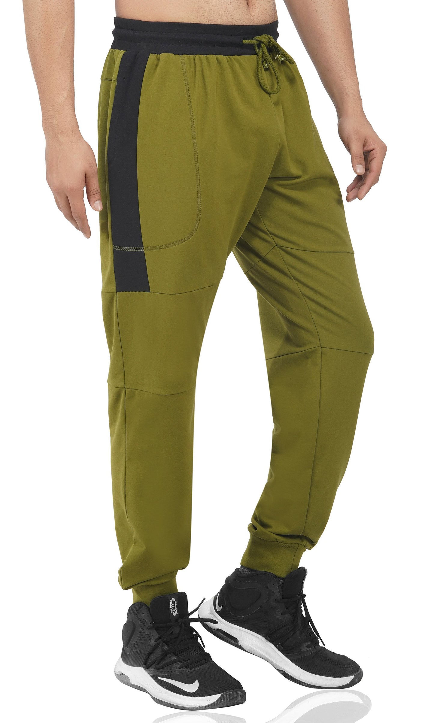 SLAY. Men's Olive Green Joggers-clothing-to-slay.myshopify.com-Joggers