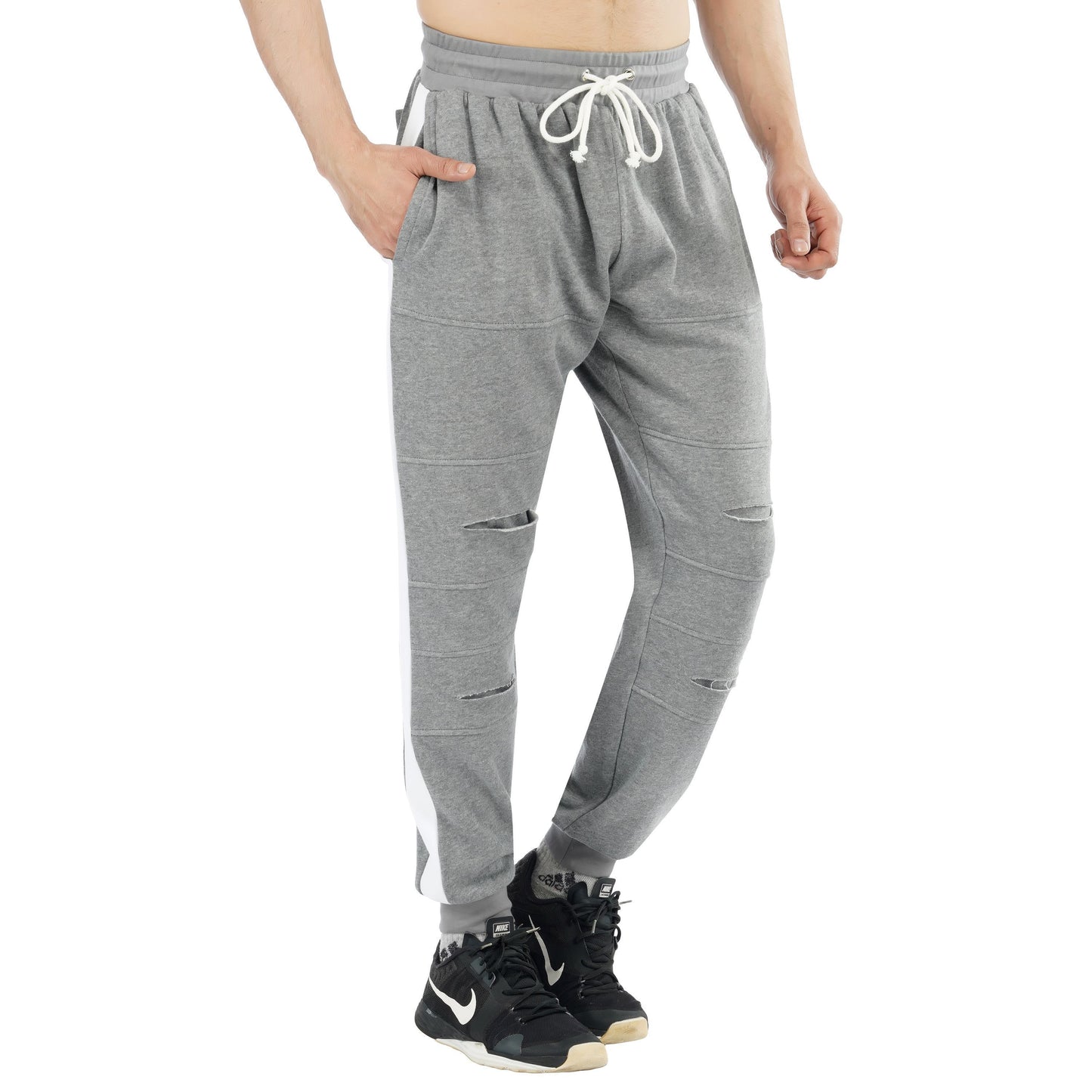 SLAY. Men's Light Grey Joggers-clothing-to-slay.myshopify.com-Joggers