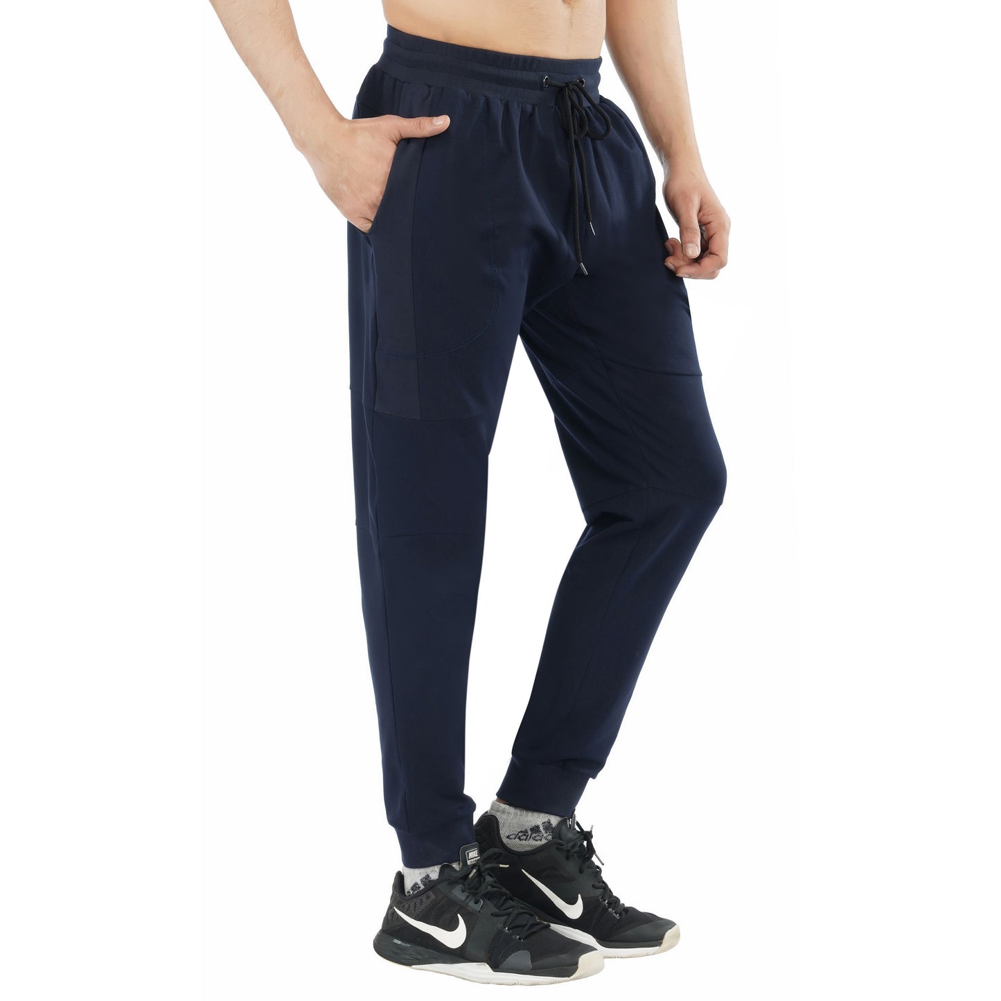 SLAY. Men's Navy Blue Joggers-clothing-to-slay.myshopify.com-Joggers