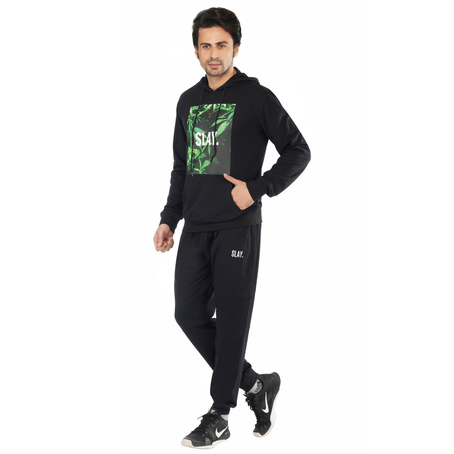 SLAY. Men's 4/20 Edition Leaves Printed Tracksuit-clothing-to-slay.myshopify.com-Tracksuit