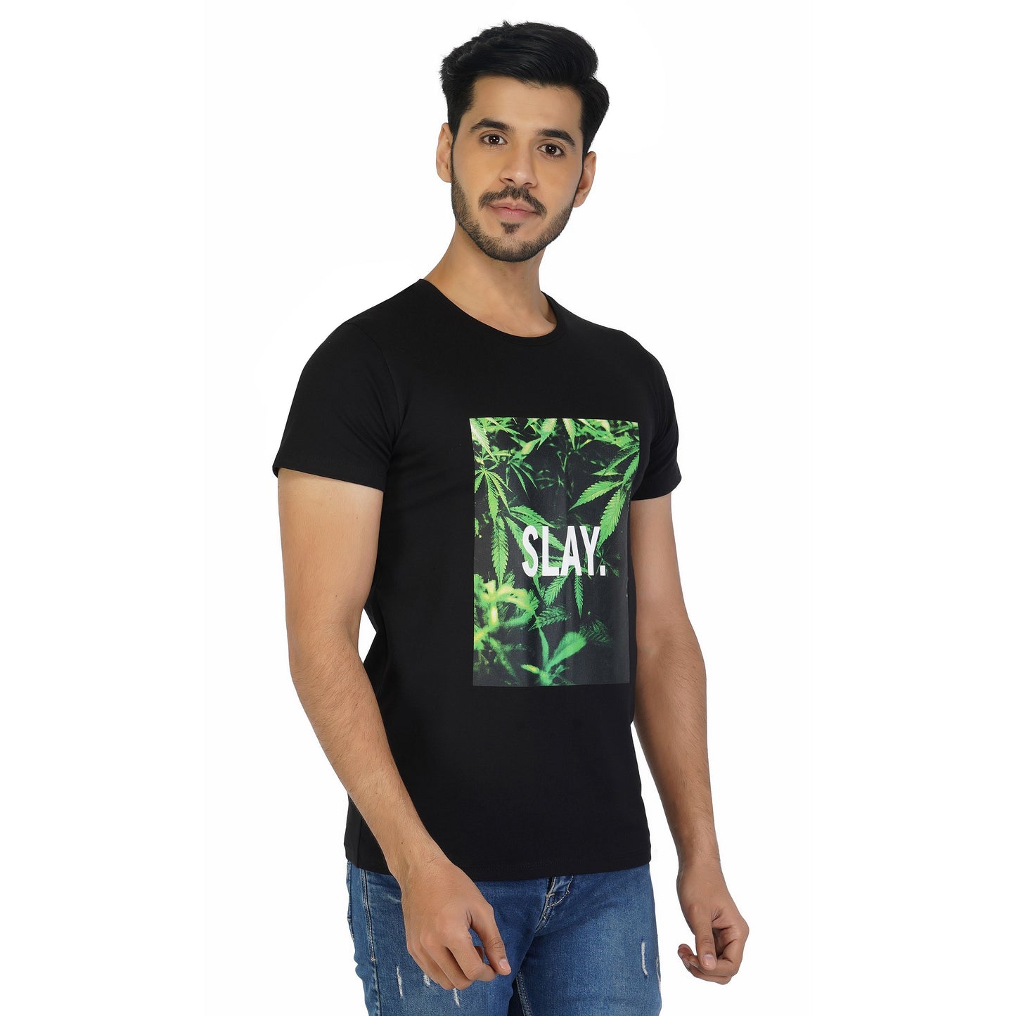 SLAY. Men's 4/20 Leaves Edition Leaves Printed T-shirt-clothing-to-slay.myshopify.com-T-shirt