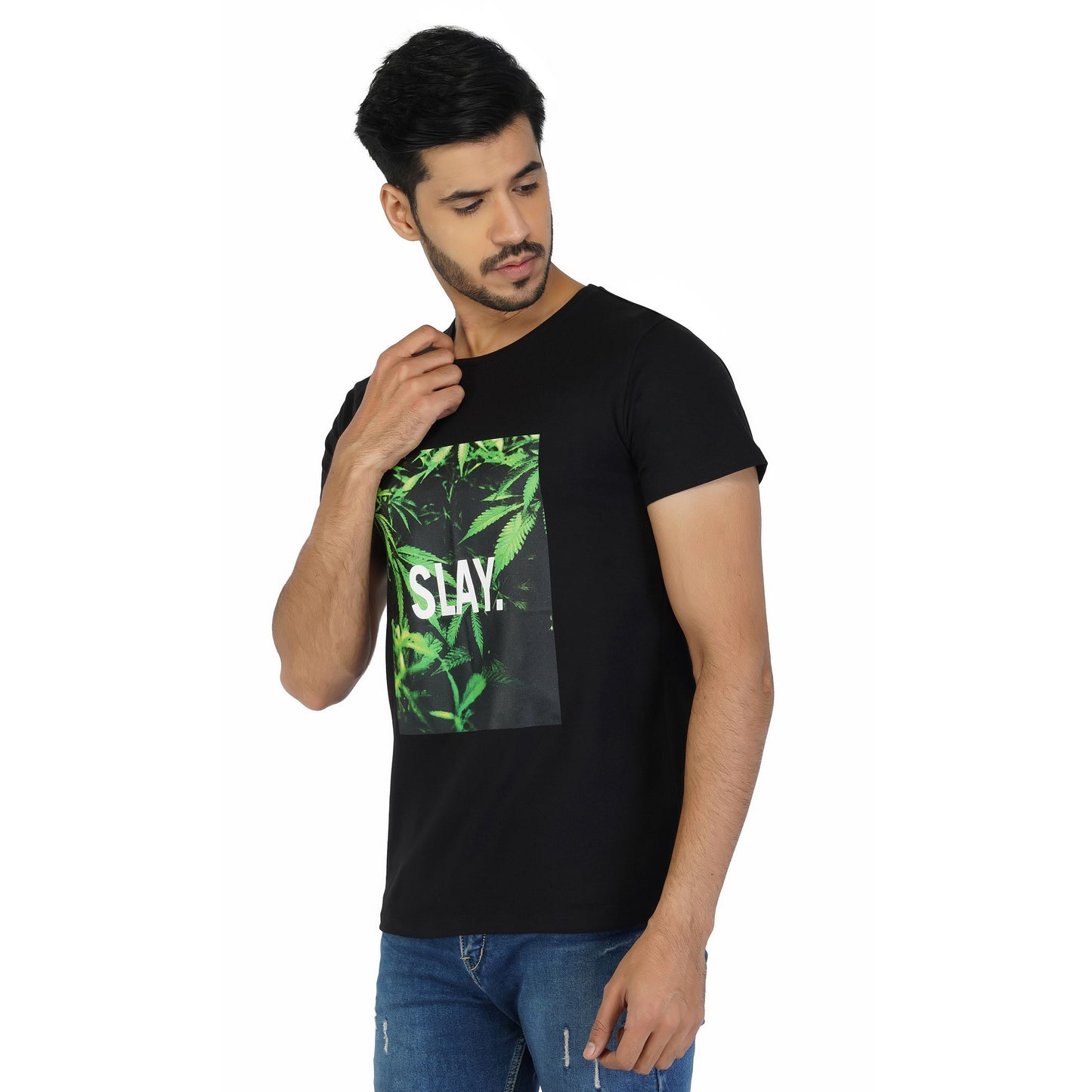 SLAY. Men's 4/20 Leaves Edition Leaves Printed T-shirt-clothing-to-slay.myshopify.com-T-shirt