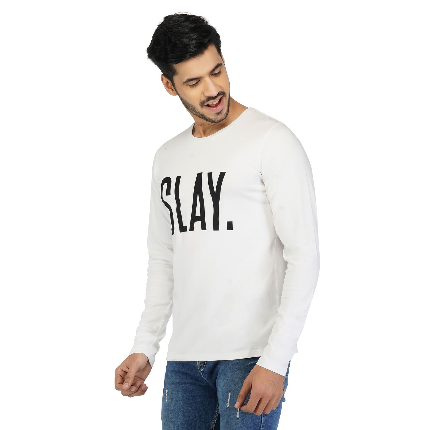 SLAY. Men's Classic Printed Full Sleeves T-Shirt-clothing-to-slay.myshopify.com-T-shirt