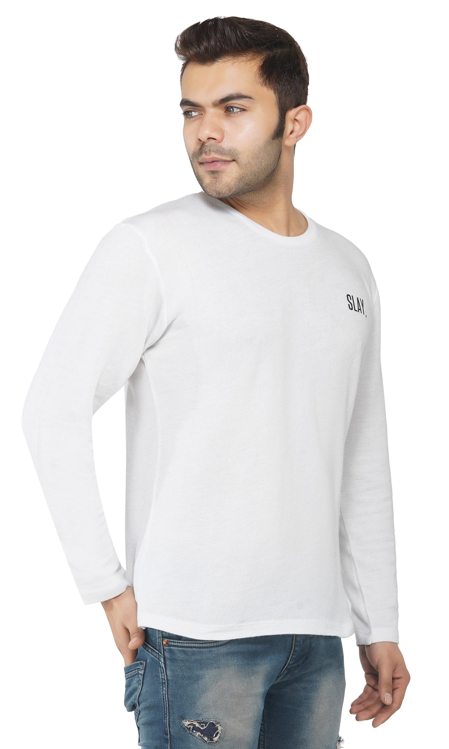 SLAY. Men's Pique Fabric Full Sleeves T-shirt-clothing-to-slay.myshopify.com-T-shirt