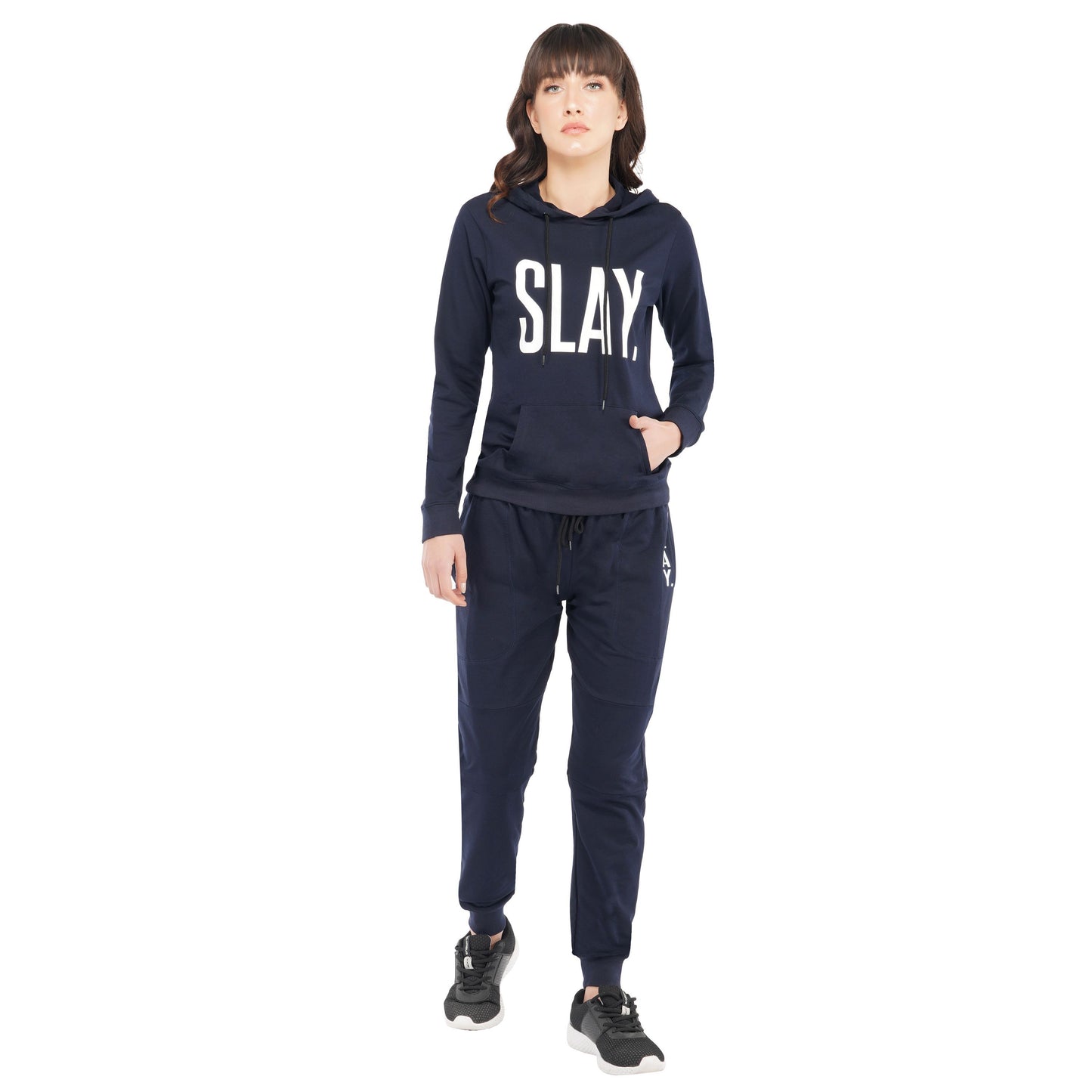 SLAY. Women's Navy Blue Joggers-clothing-to-slay.myshopify.com-Joggers