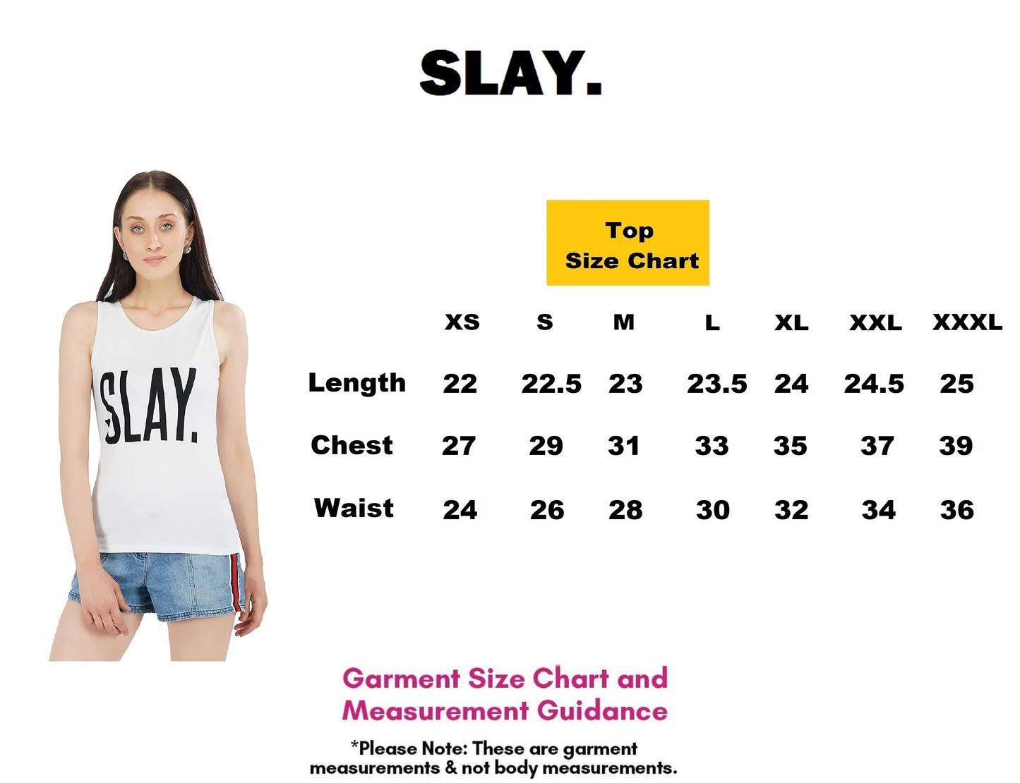 SLAY. Classic Women's Printed White Tank Top-clothing-to-slay.myshopify.com-Top