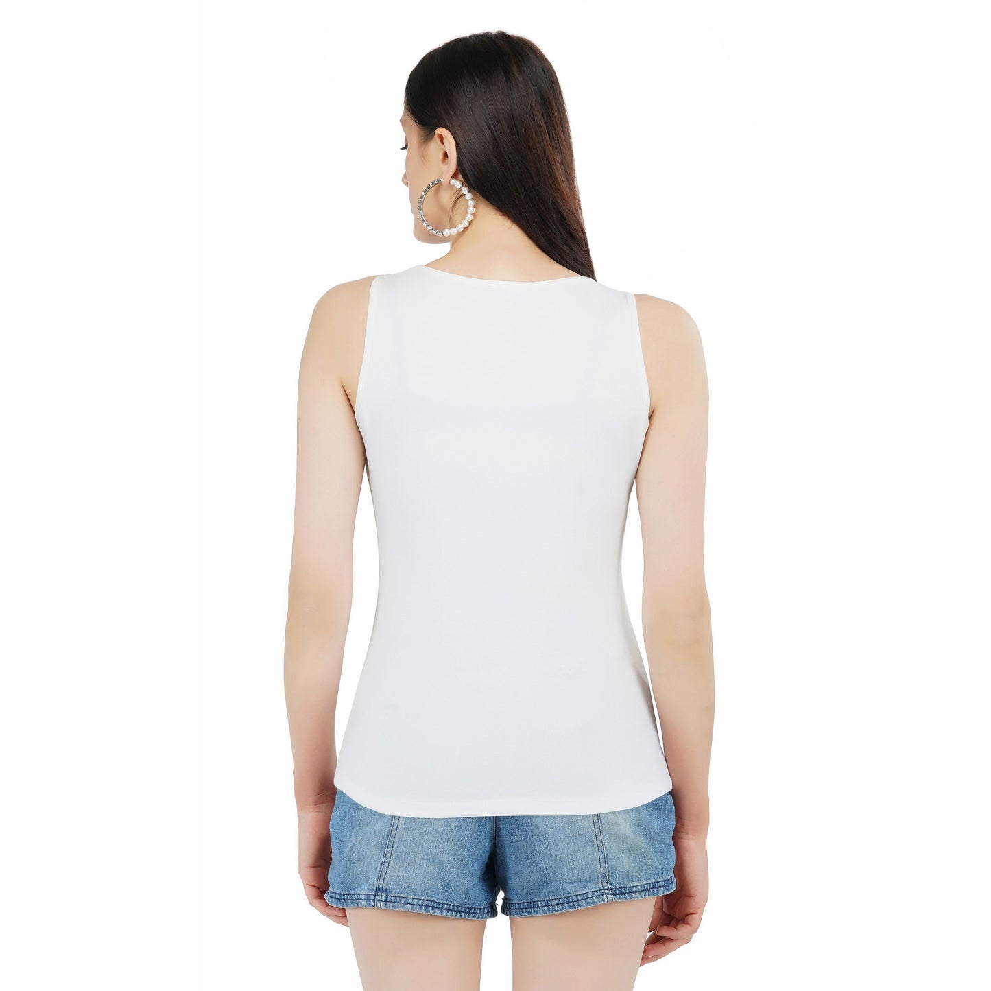 SLAY. Women's Pink Crystal Embellished Tank Top-clothing-to-slay.myshopify.com-Top