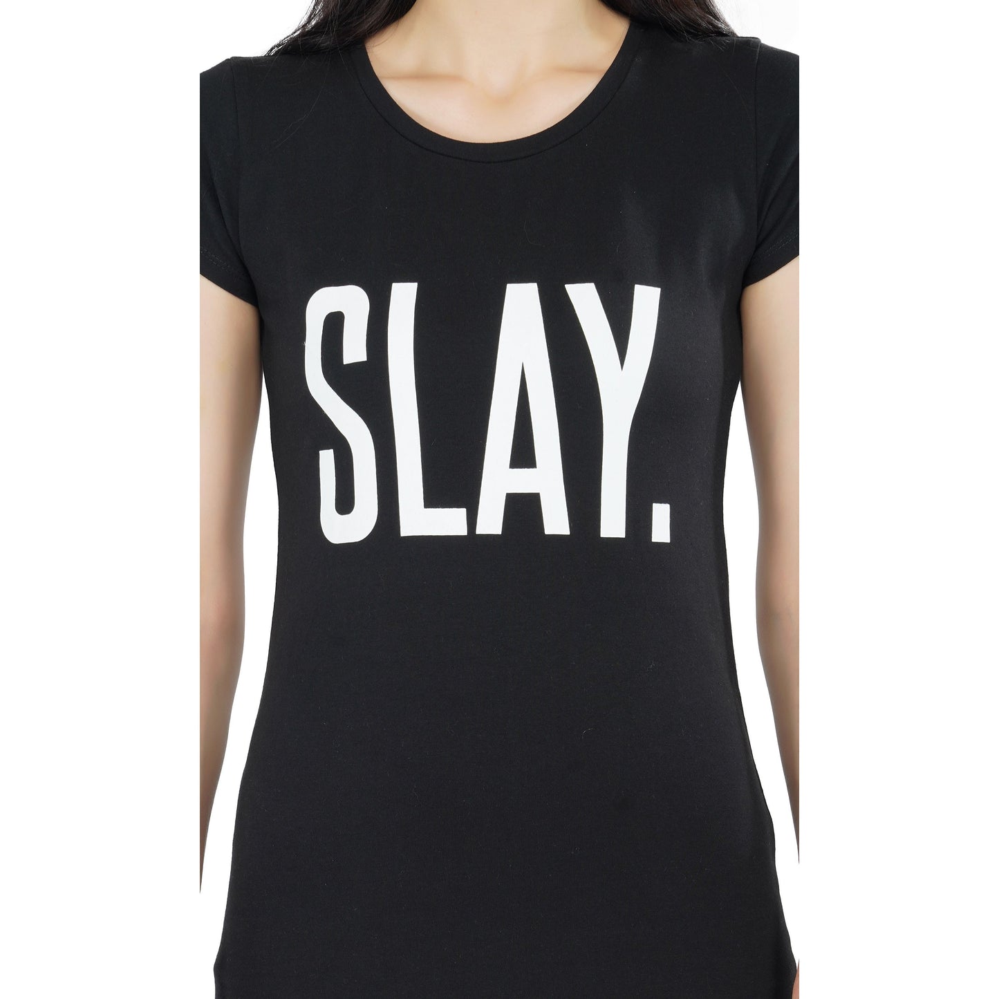 SLAY. Women's Printed T-shirt Dress-clothing-to-slay.myshopify.com-Dress