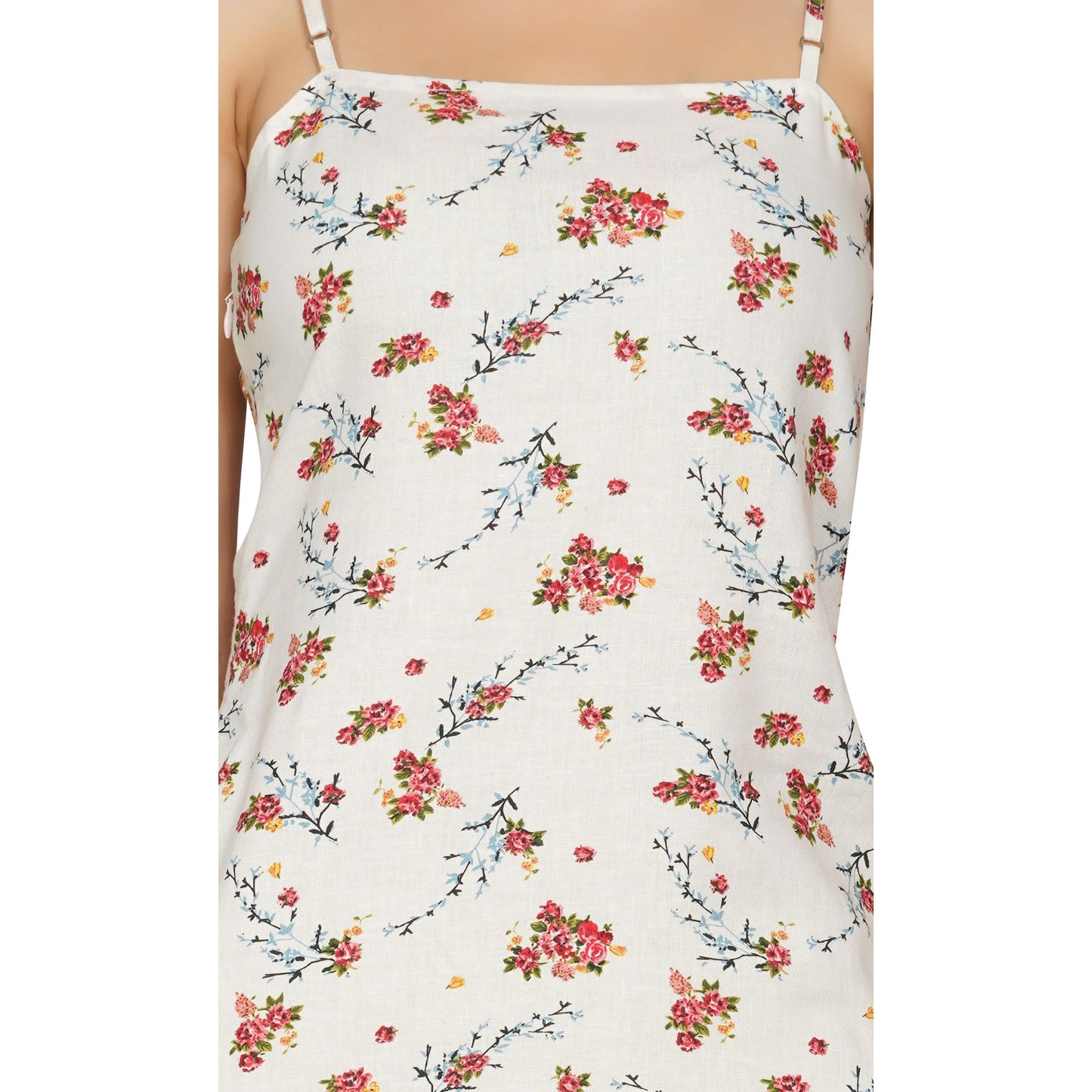 SLAY. Women's Linen Floral Print Slip Dress-clothing-to-slay.myshopify.com-Dress