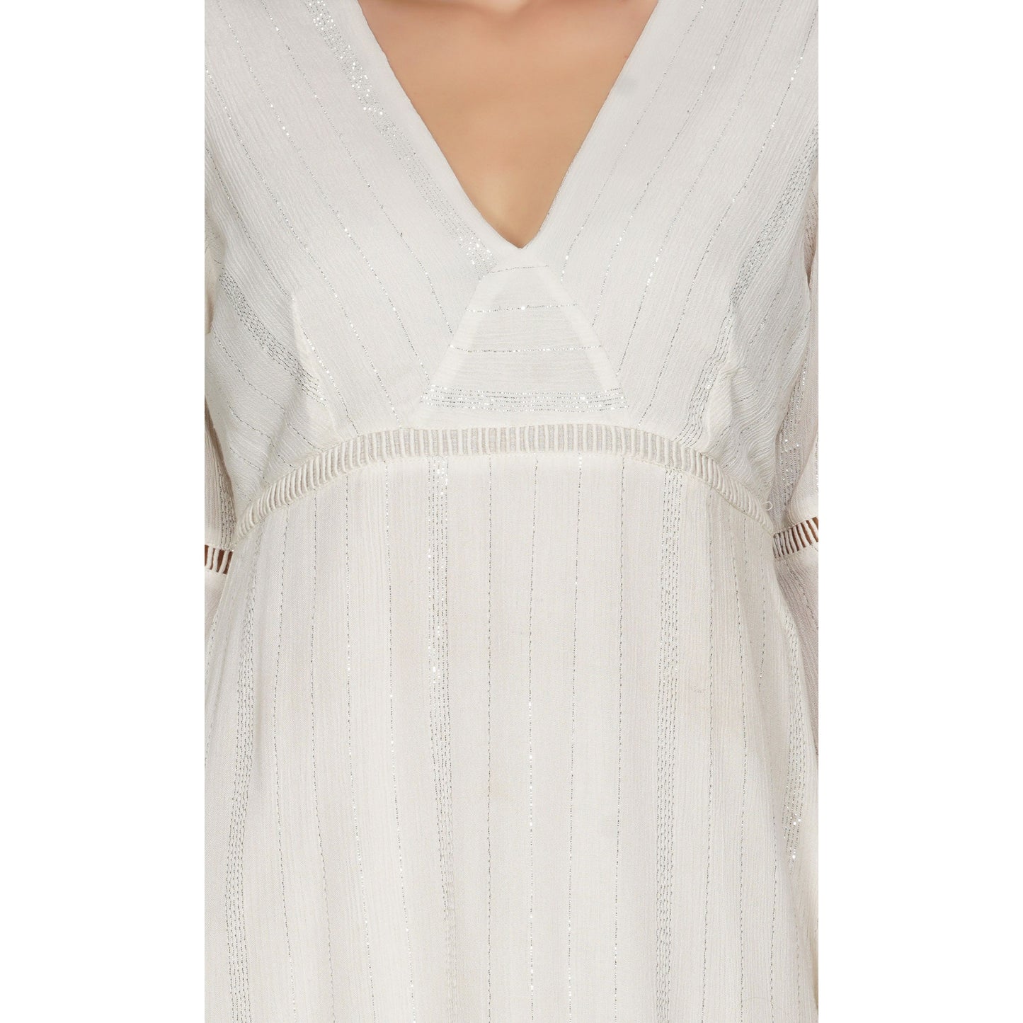 SLAY. Women's White Lurex Mini Dress-clothing-to-slay.myshopify.com-Dress