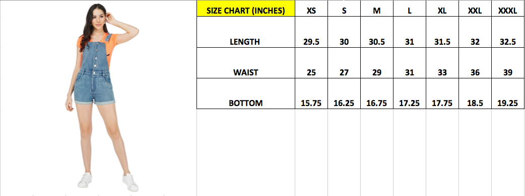 SLAY. Women's Denim Dungarees with Pockets-clothing-to-slay.myshopify.com-Denim Short