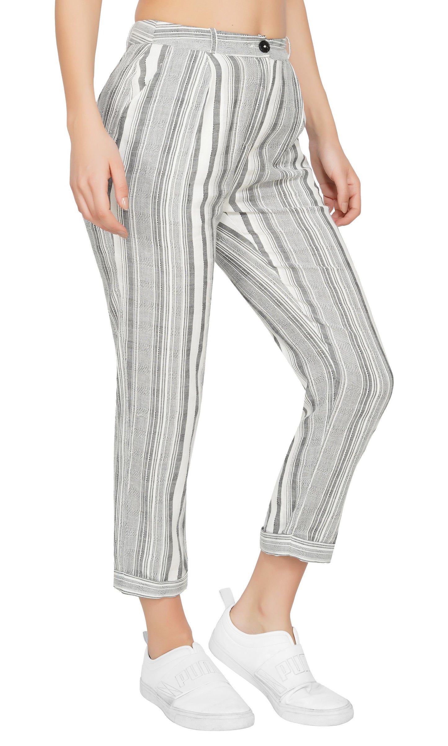 SLAY. Women's Yarn Dyed Striped Pant-clothing-to-slay.myshopify.com-Bottom