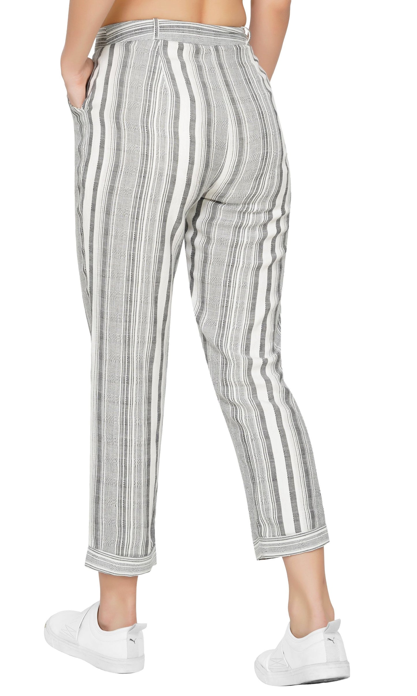 SLAY. Women's Yarn Dyed Striped Pant-clothing-to-slay.myshopify.com-Bottom