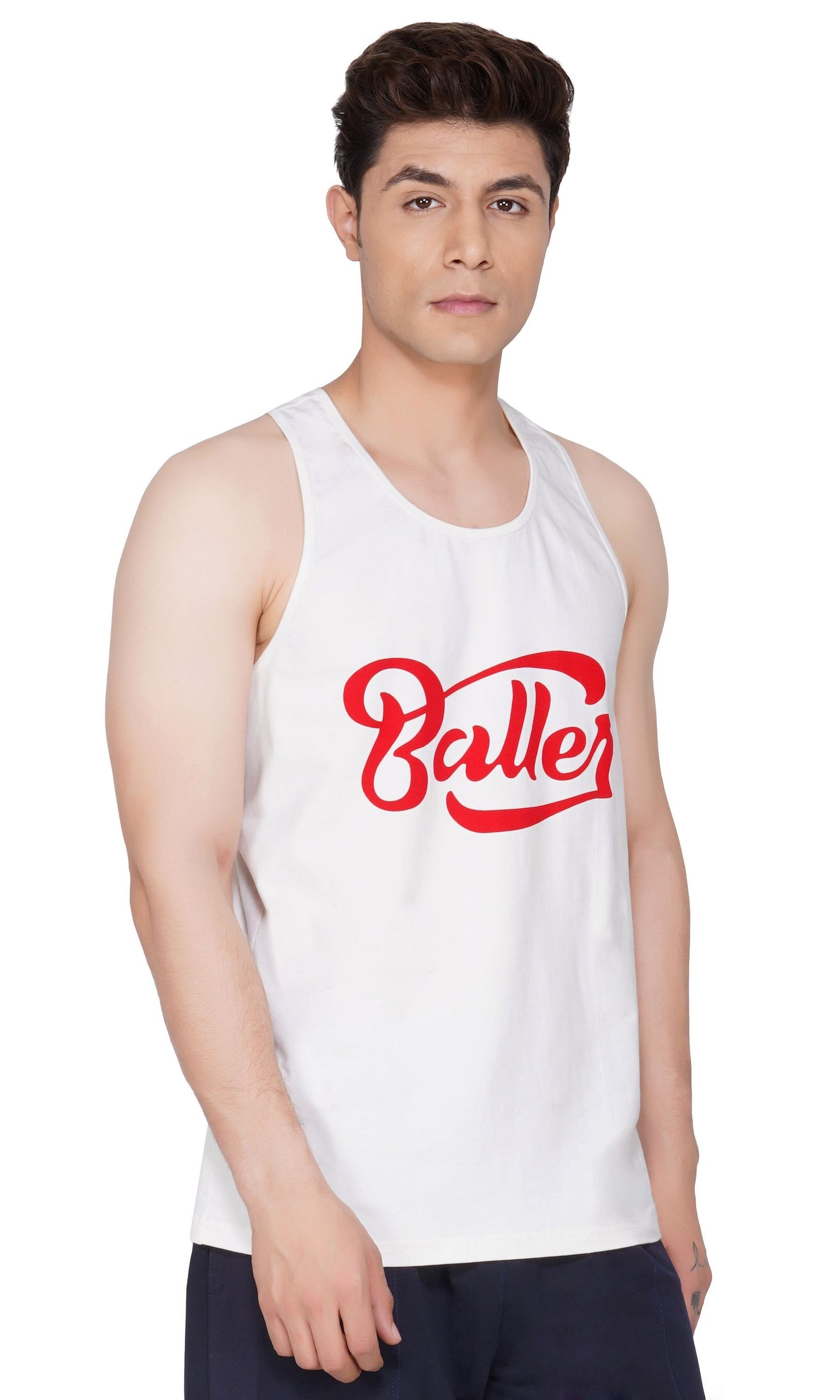 SLAY. Men's BALLER Edition Printed Gym Vest-clothing-to-slay.myshopify.com-Vest