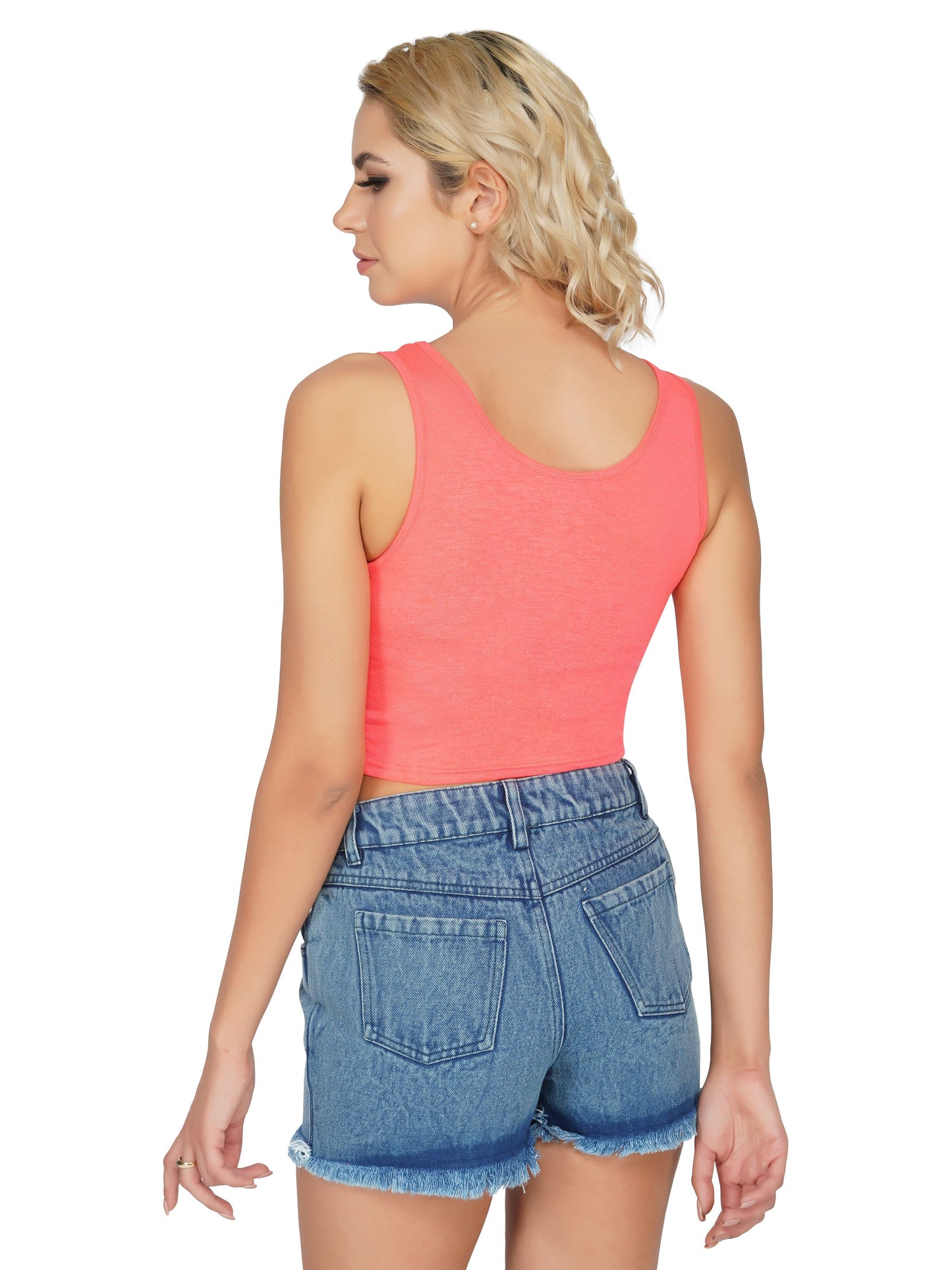 SLAY. Sport Women's Neon Pink Printed Crop Top-clothing-to-slay.myshopify.com-Crop Top