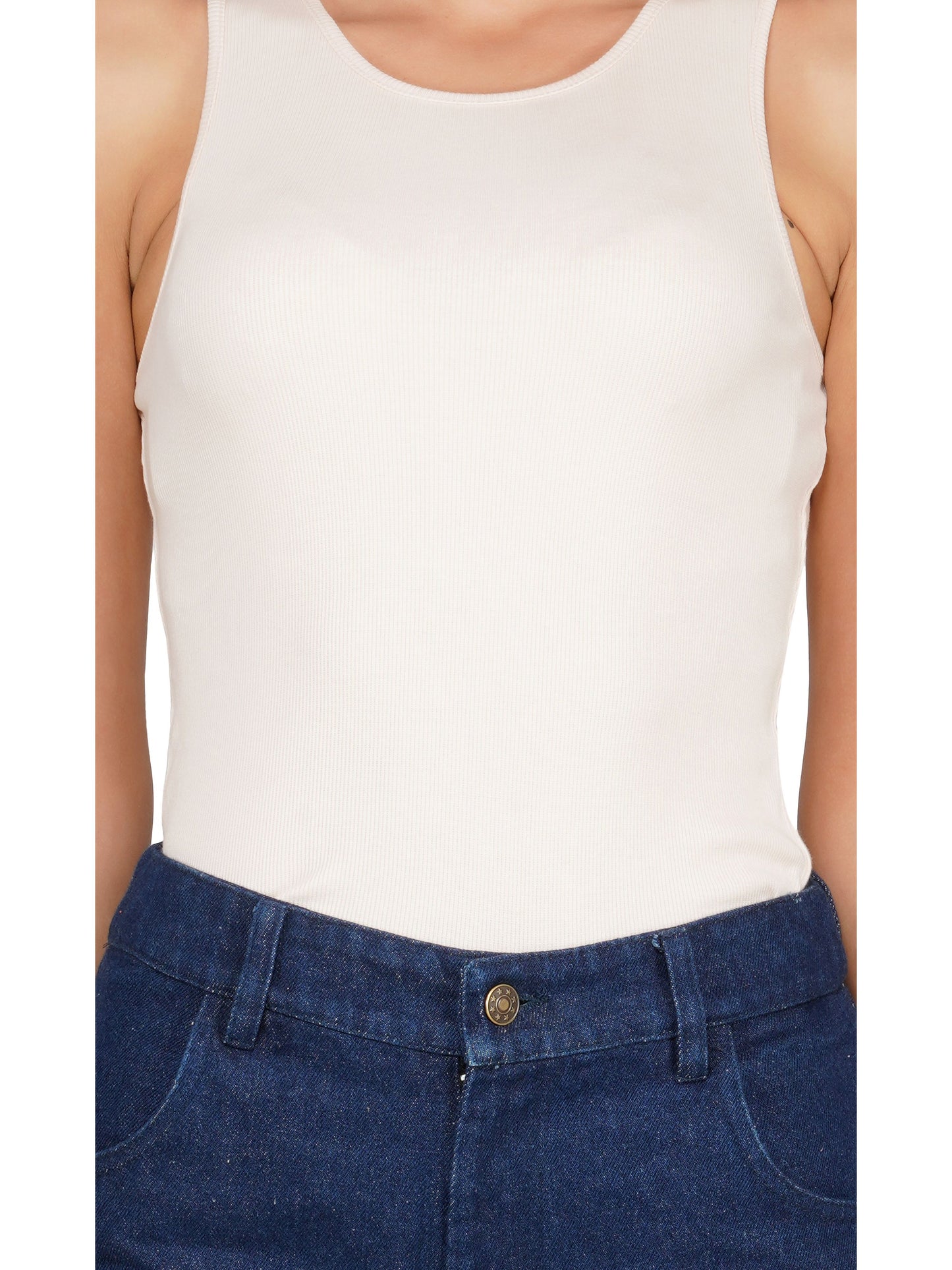 SLAY. Women's Light Pink Sleeveless Rib Tank Top-clothing-to-slay.myshopify.com-Plain Tank Top