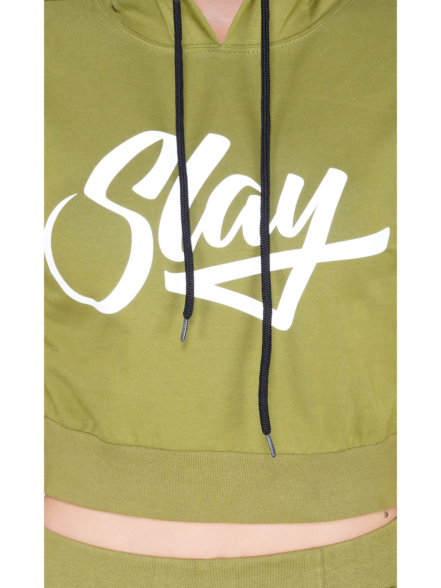 SLAY. Sport Women's Olive Green Printed Tracksuit with White Side Stripes-clothing-to-slay.myshopify.com-Tracksuit