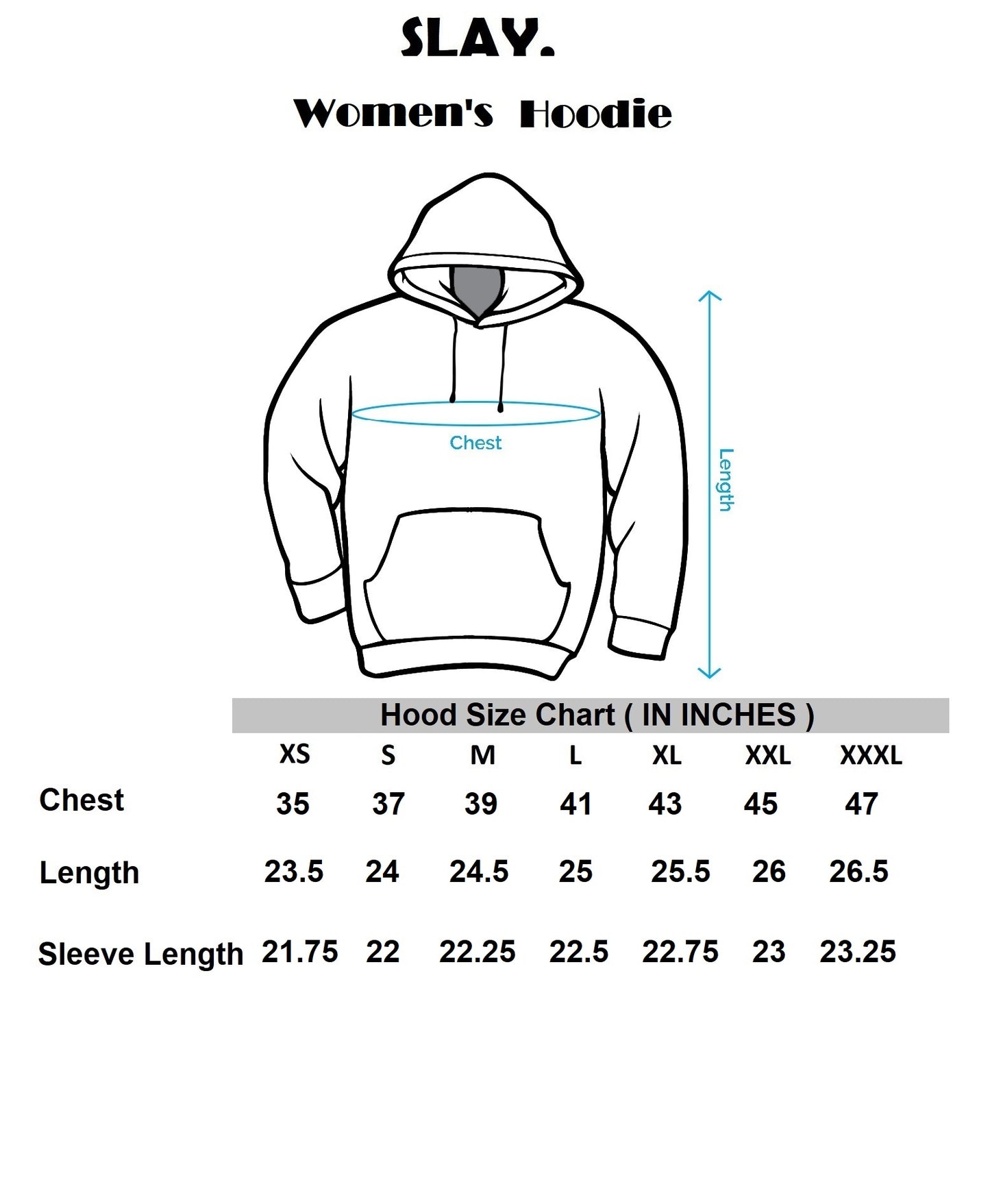 SLAY. Classic Women's Printed Hoodie with Kangaroo Pockets-clothing-to-slay.myshopify.com-Hoodie