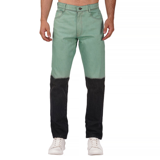 SLAY. Men's Green Black Ombre Denim Jeans