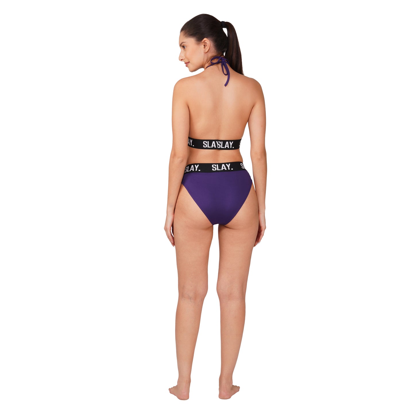 SLAY. Sport Women's Purple Bikini Set Swimwear