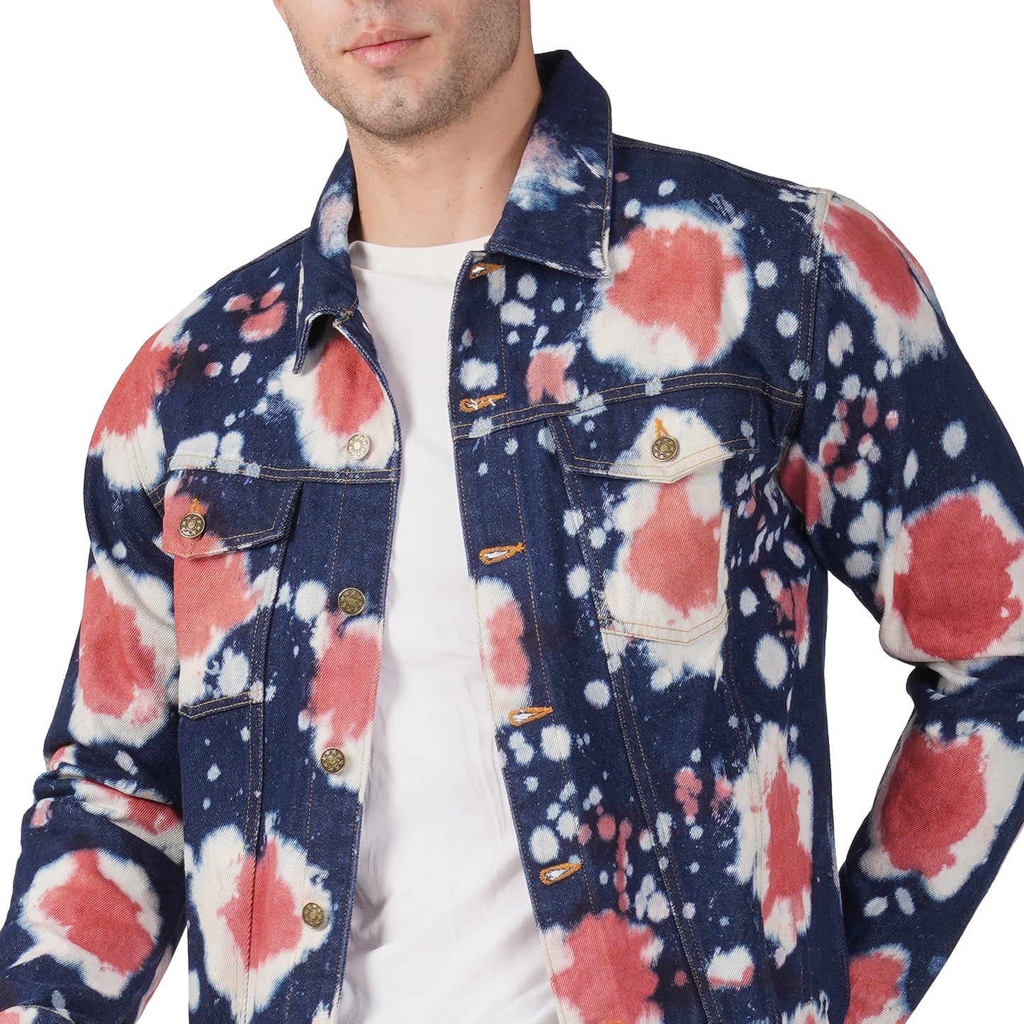 SLAY. Men's Tie Dye Denim Co-ord Set