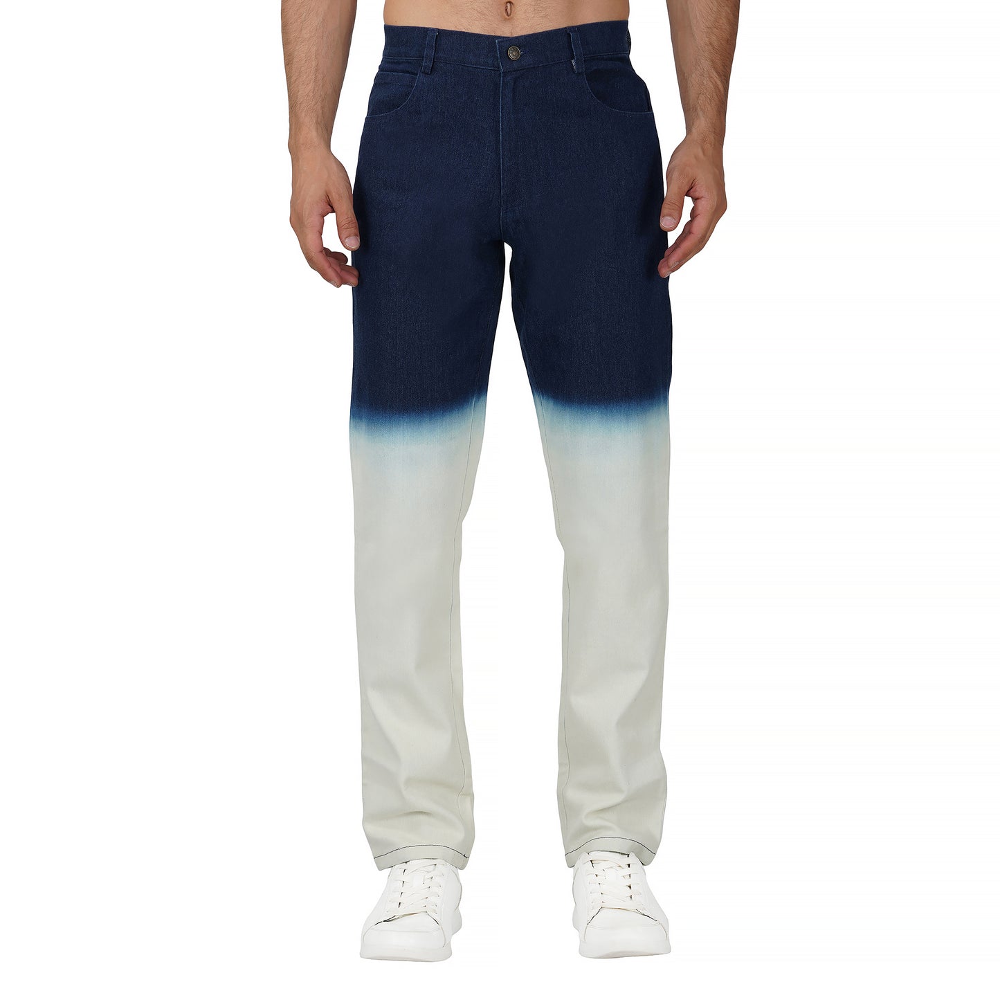 SLAY. Men's Blue White Ombre Denim Jeans